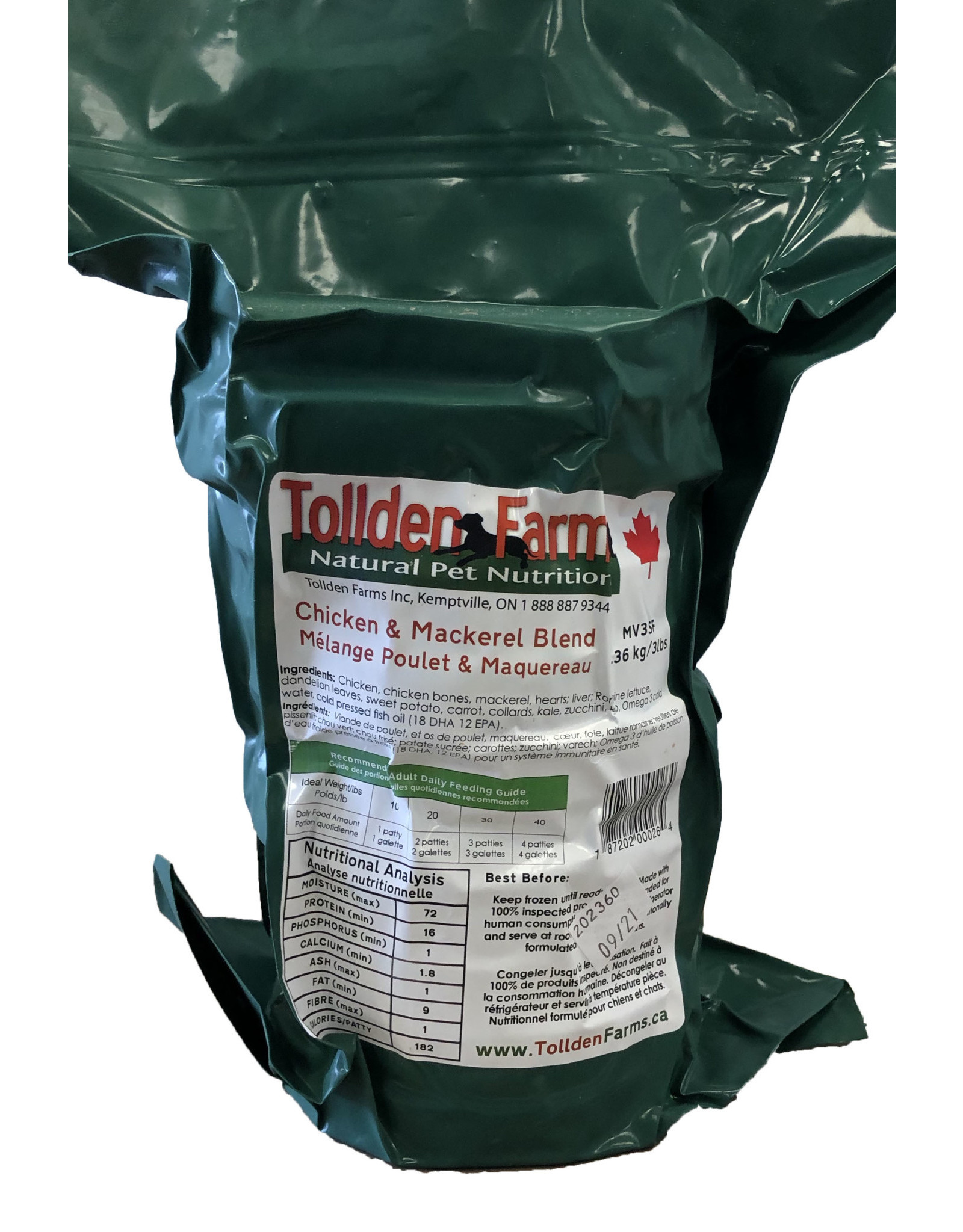 TOLLDEN FARMS TOLLDEN FARMS CHICKEN & MACKEREL