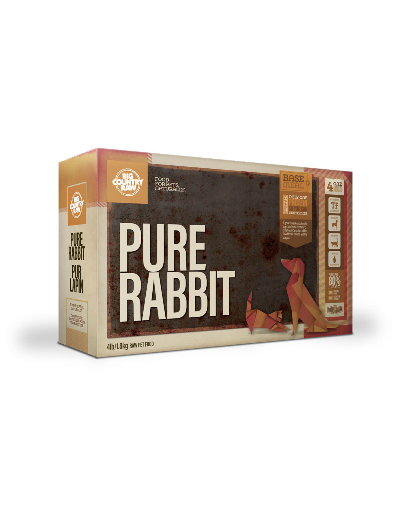 BIG COUNTRY RAW BIG COUNTRY RAW PURE RABBIT 4LB