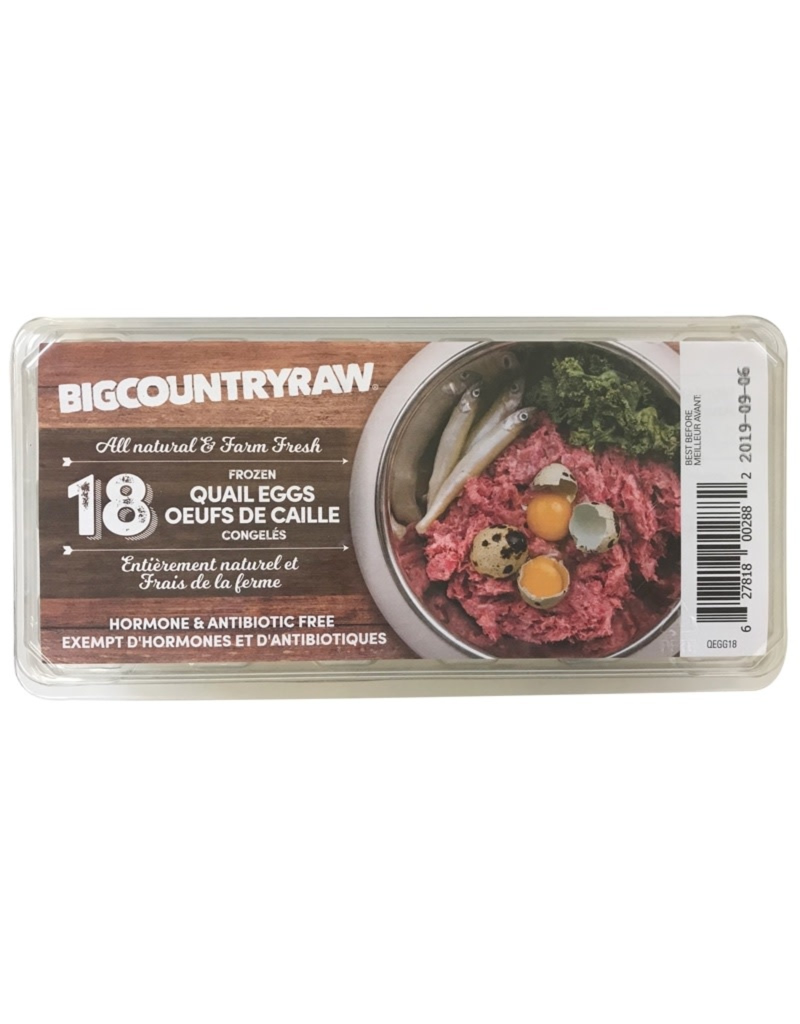 BIG COUNTRY RAW BCR QUAIL EGGS