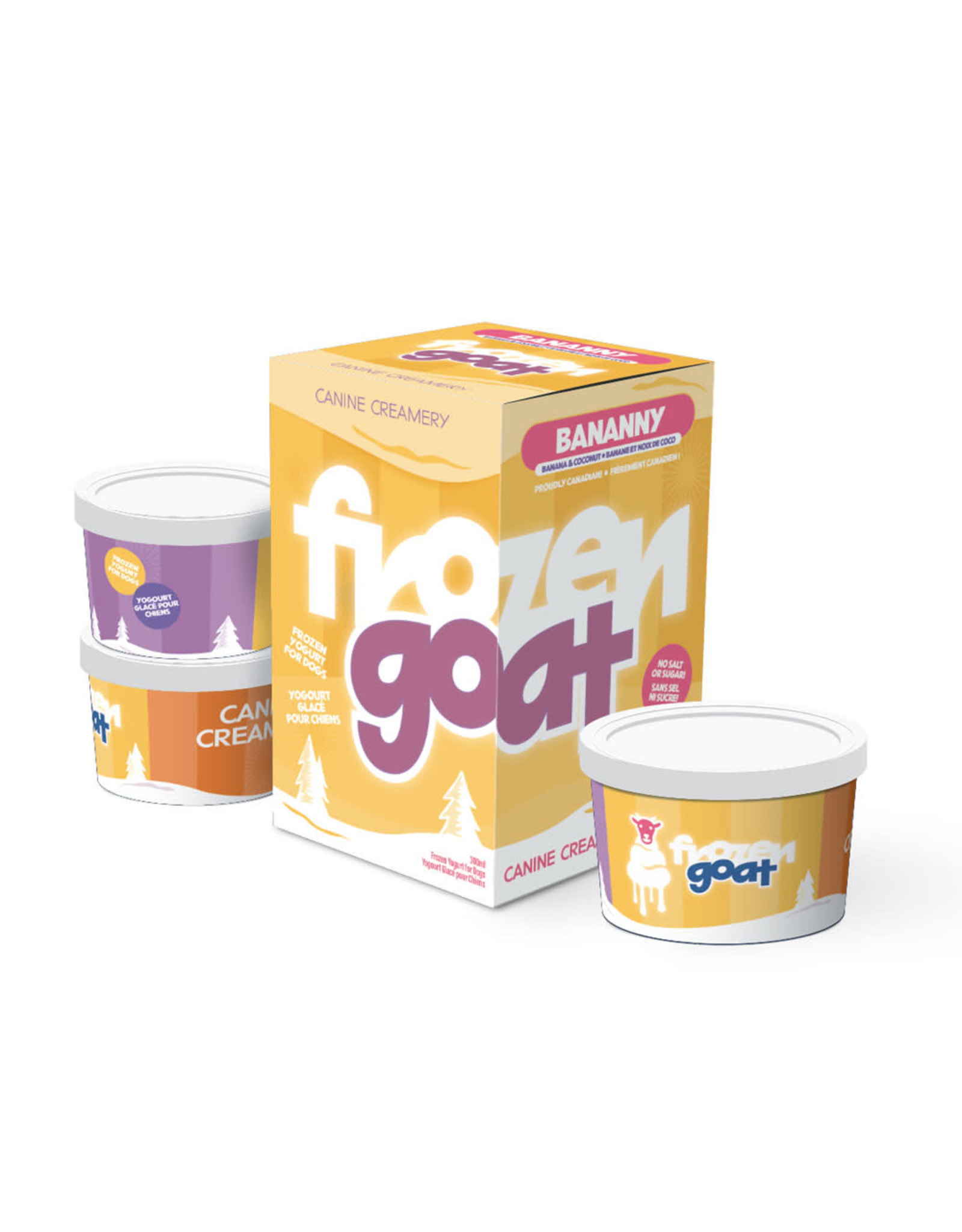 CANINE CREAMERY FROZEN GOAT BANANNY 3 x 100mL