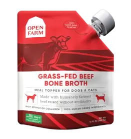 OPEN FARM OPEN FARM BONE BROTH GRASS FED BEEF 12OZ