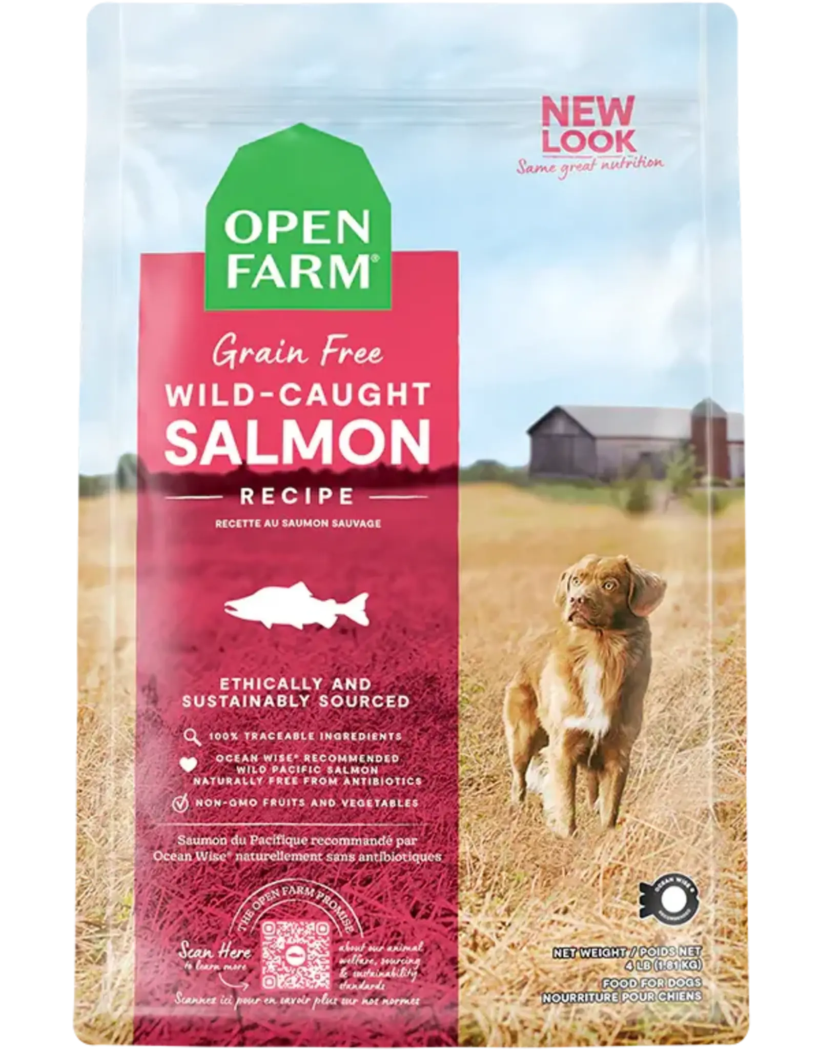 OPEN FARM OPEN FARM WILD SALMON GRAIN FREE 4LB