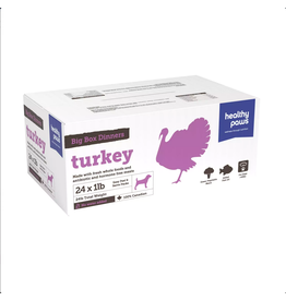 HEALTHY PAWS BIG BOX DINNER TURKEY 24LB