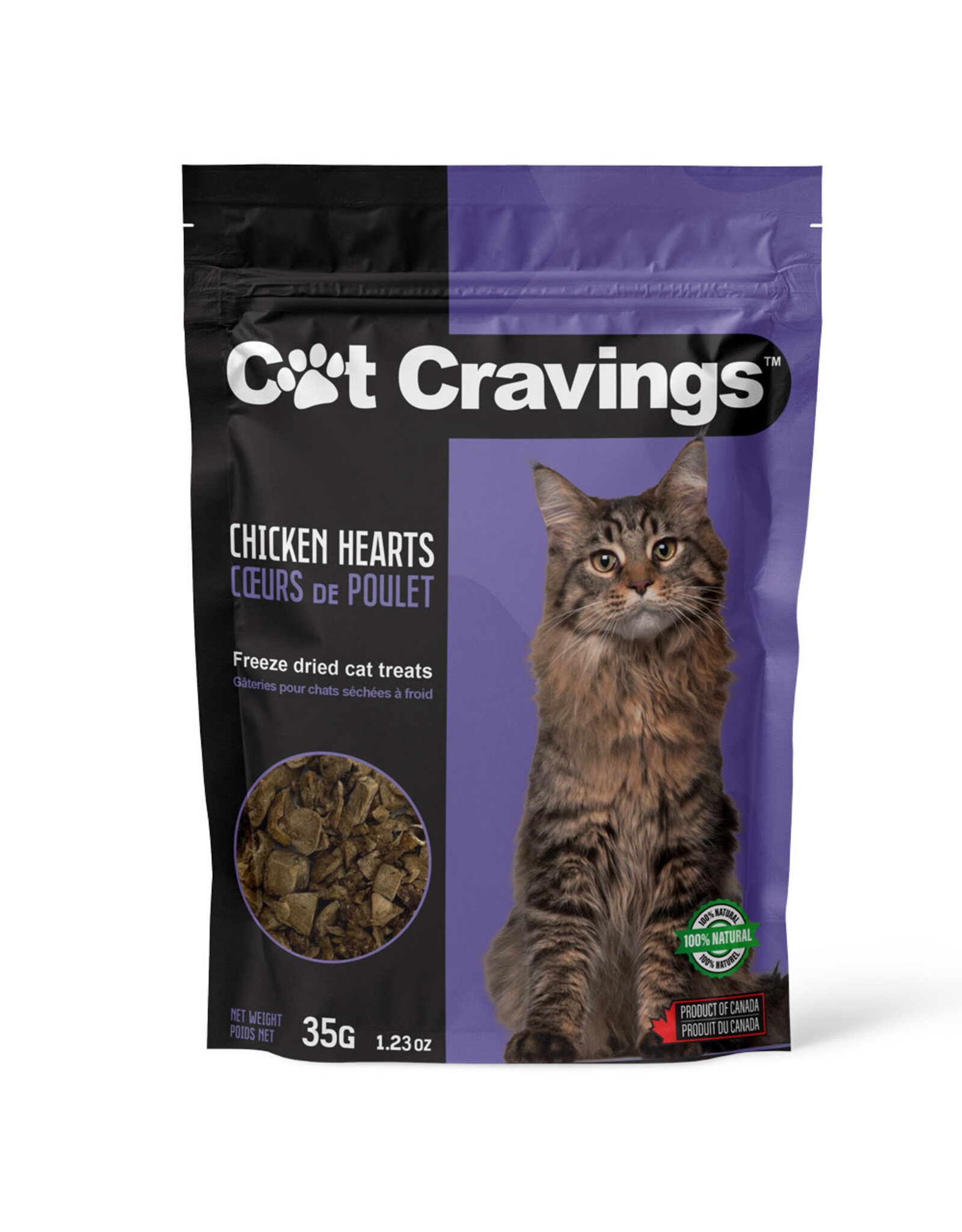 DOG BITES CAT CRAVINGS CHICKEN HEARTS 35G