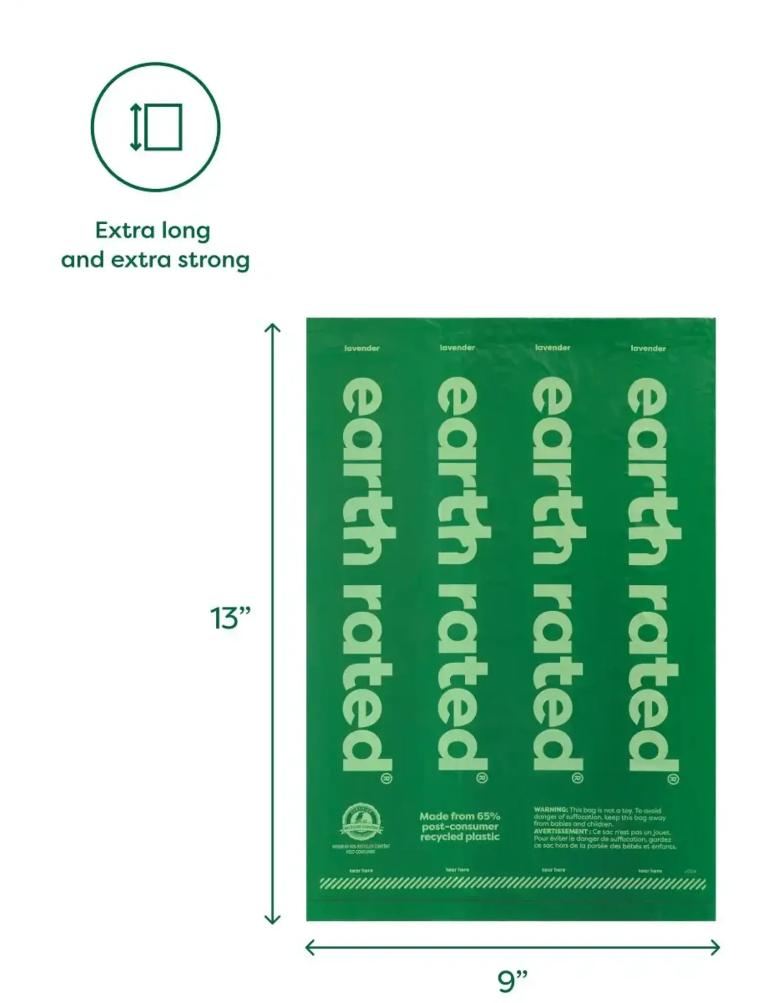 EARTH RATED POOPBAGS UNSCENTED BOX