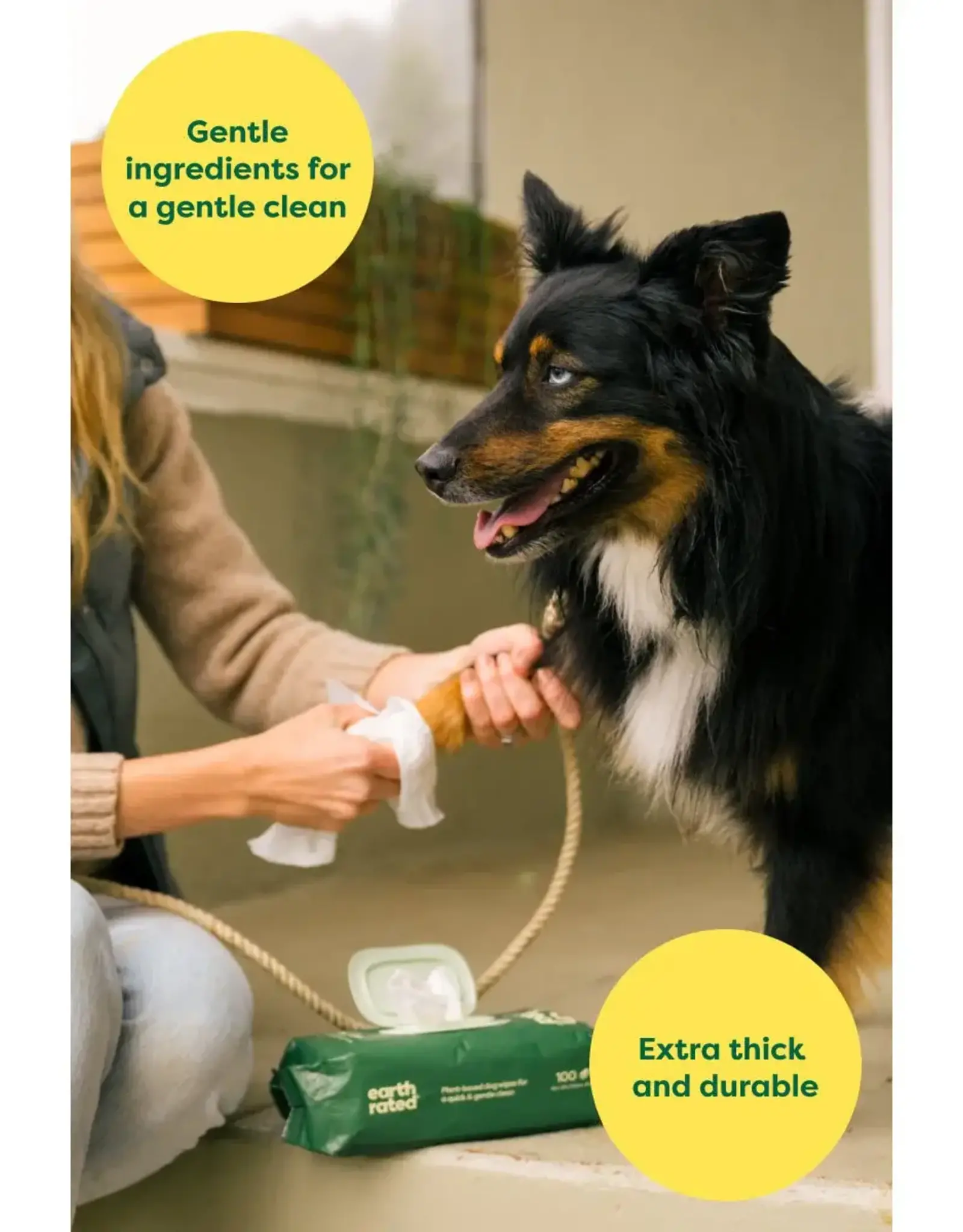 EARTH RATED EARTH RATED GROOMING WIPES