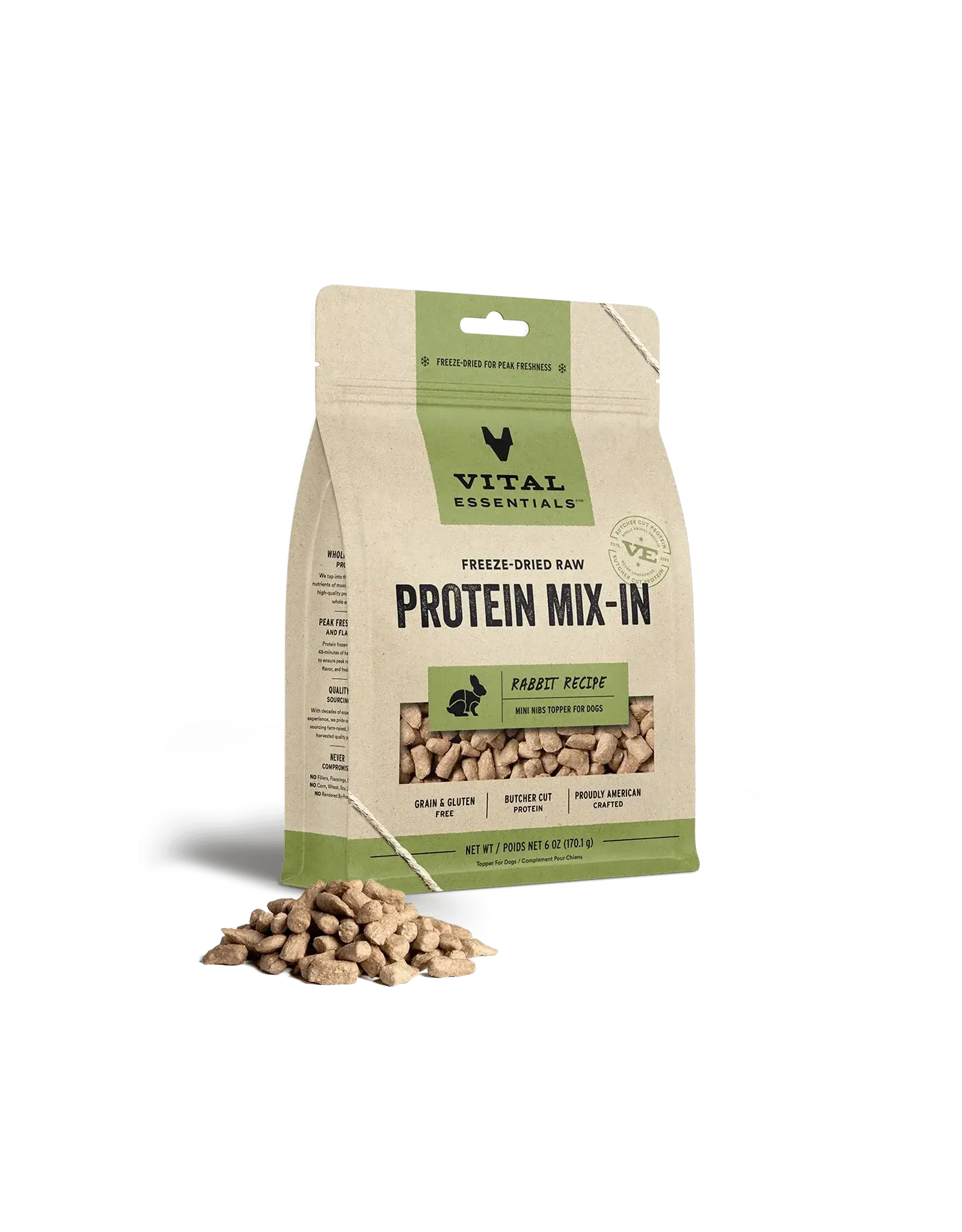 VITAL ESSENTIALS VITAL ESSENTIALS MINI NIBS RABBIT 6OZ
