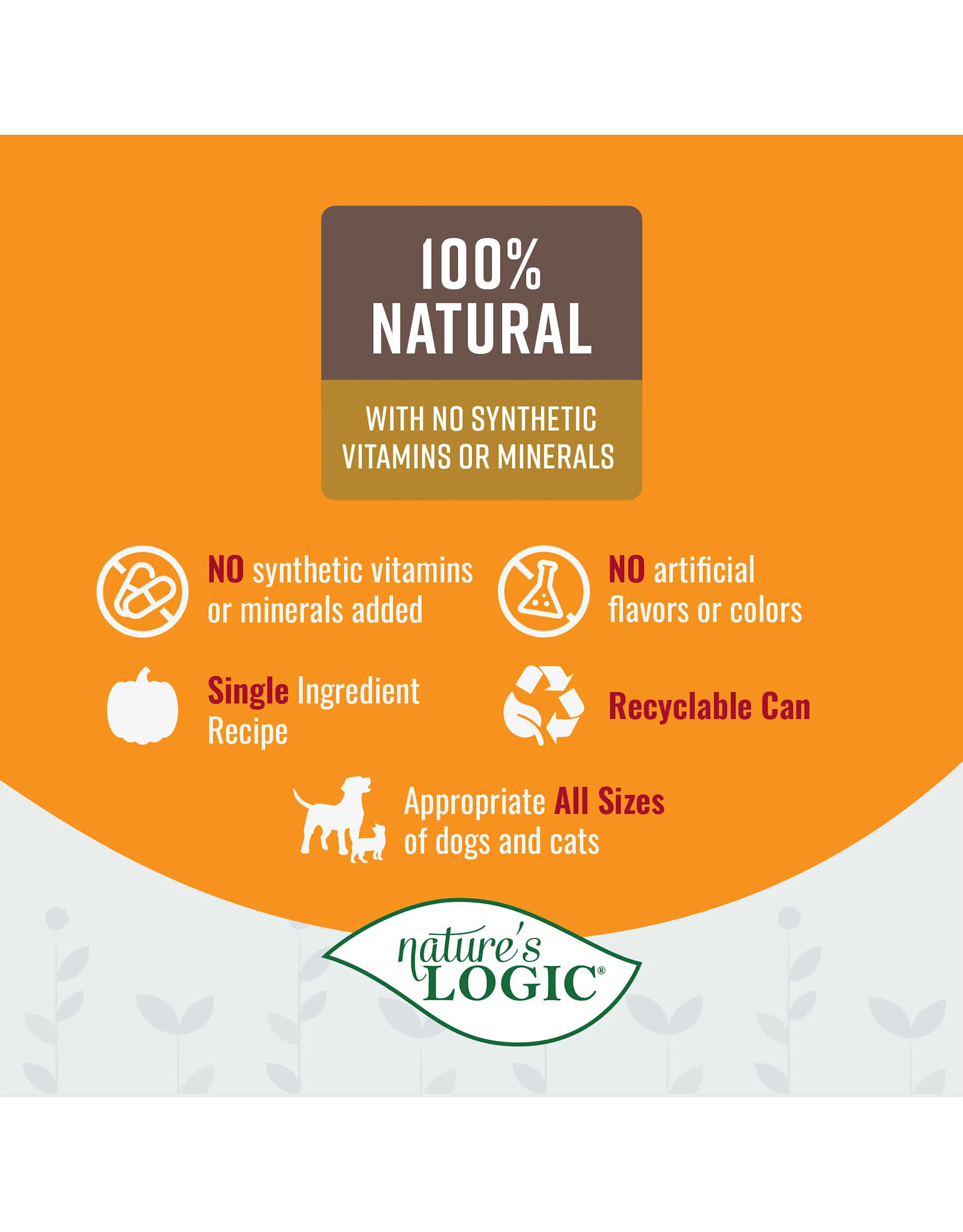 NATURE'S LOGIC NATURE'S LOGIC PUMPKIN PUREE