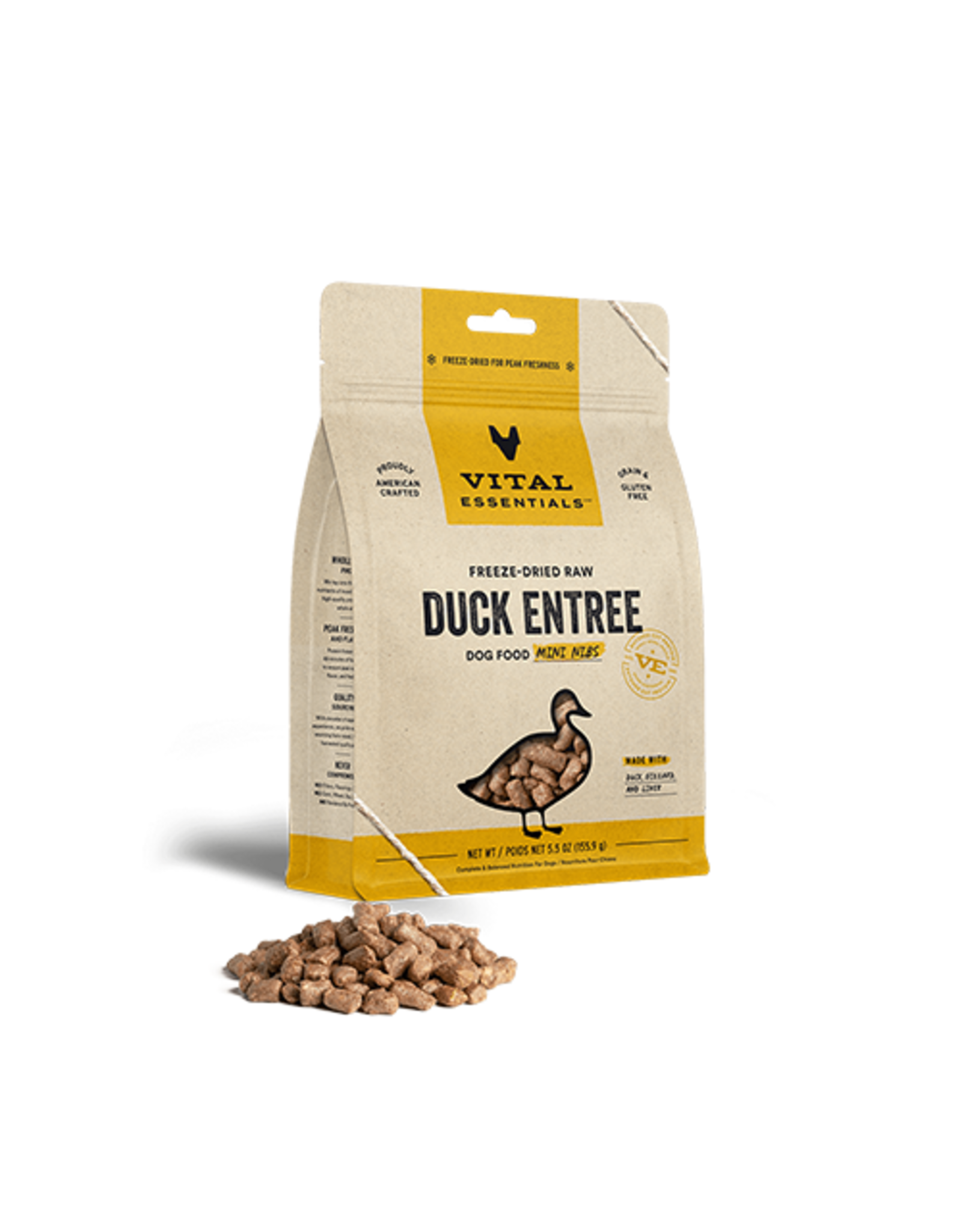 VITAL ESSENTIALS VITAL ESSENTIALS MINI NIBS DUCK 5.5OZ