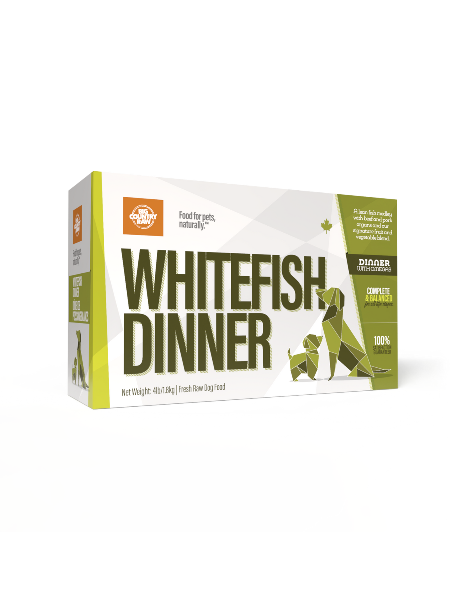 BIG COUNTRY RAW BCR WHITEFISH DINNER