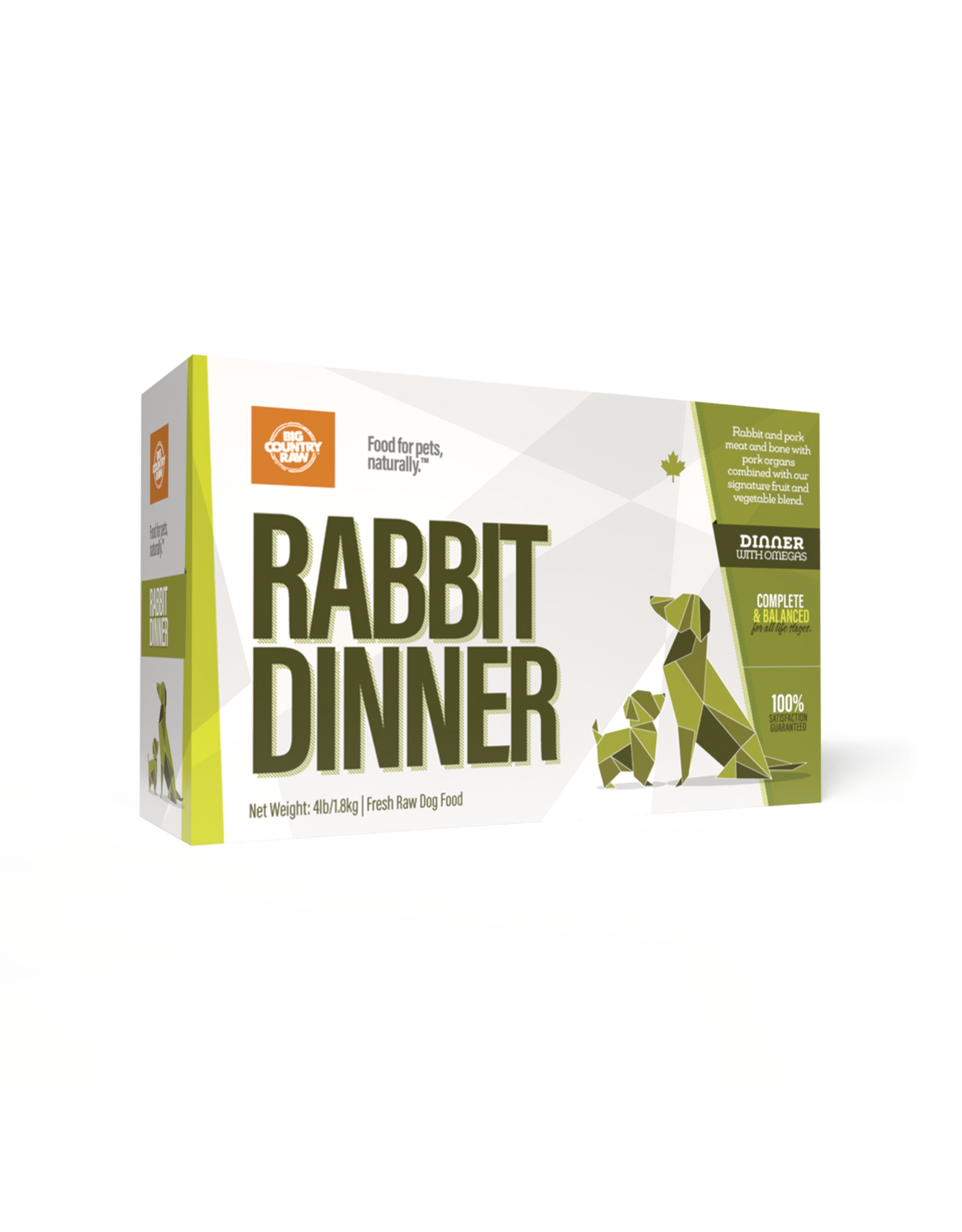 BIG COUNTRY RAW BCR RABBIT DINNER