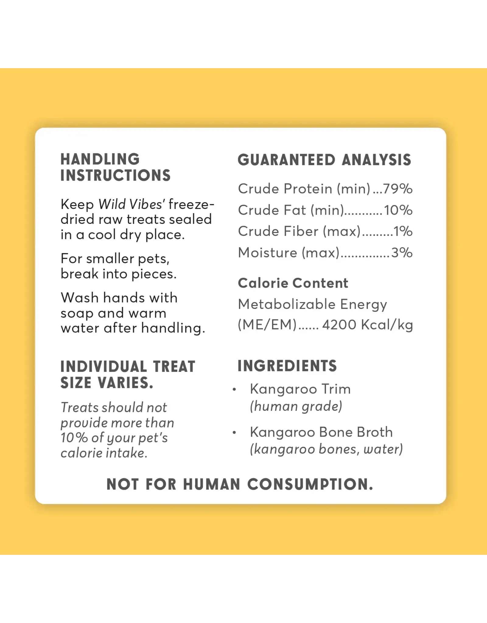 WILD VIBES WILD VIBES KANGAROO & BONE BROTH TREATS