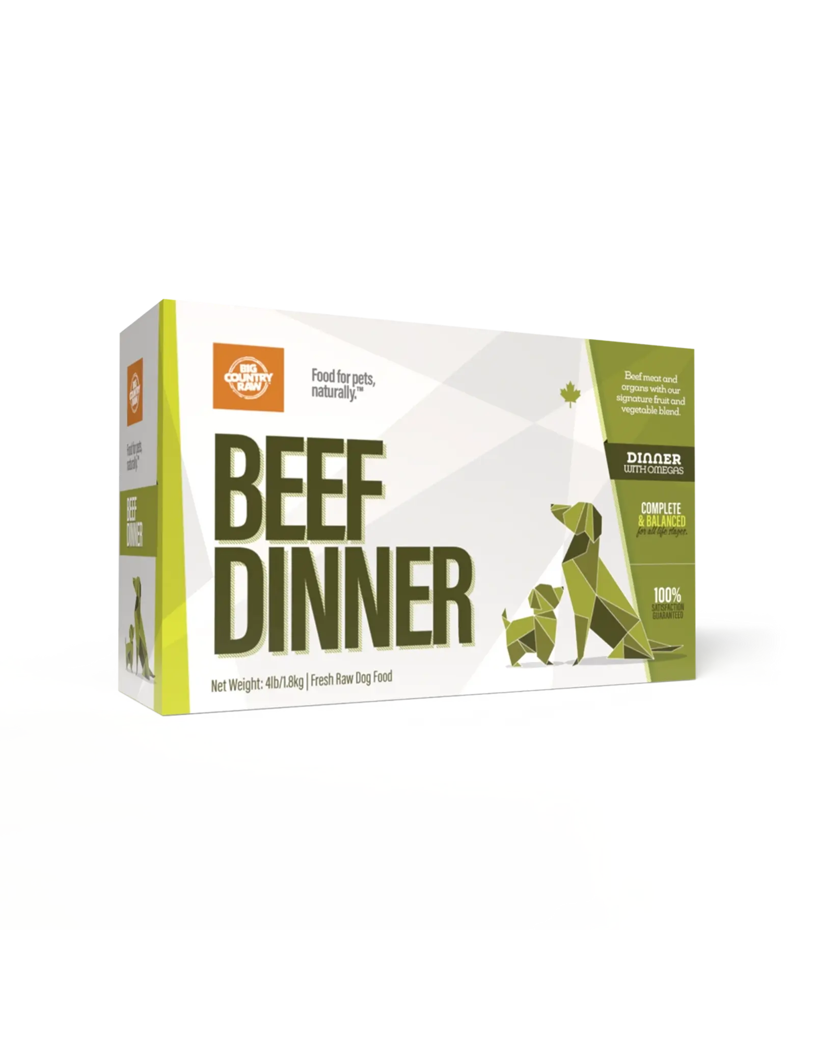 BIG COUNTRY RAW BIG COUNTRY RAW BEEF DINNER 4LB
