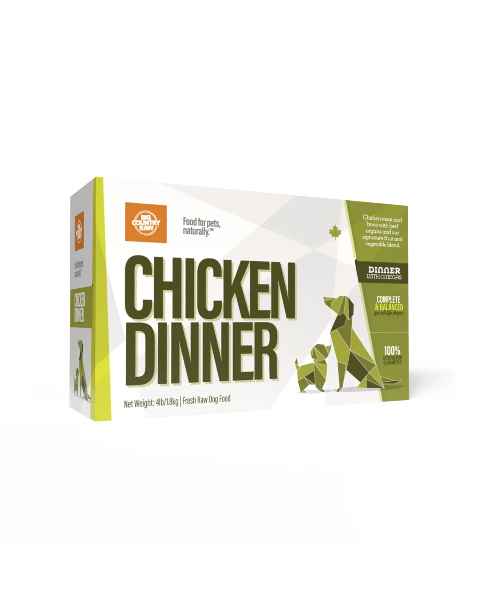 BIG COUNTRY RAW BIG COUNTRY RAW CHICKEN DINNER 4LB