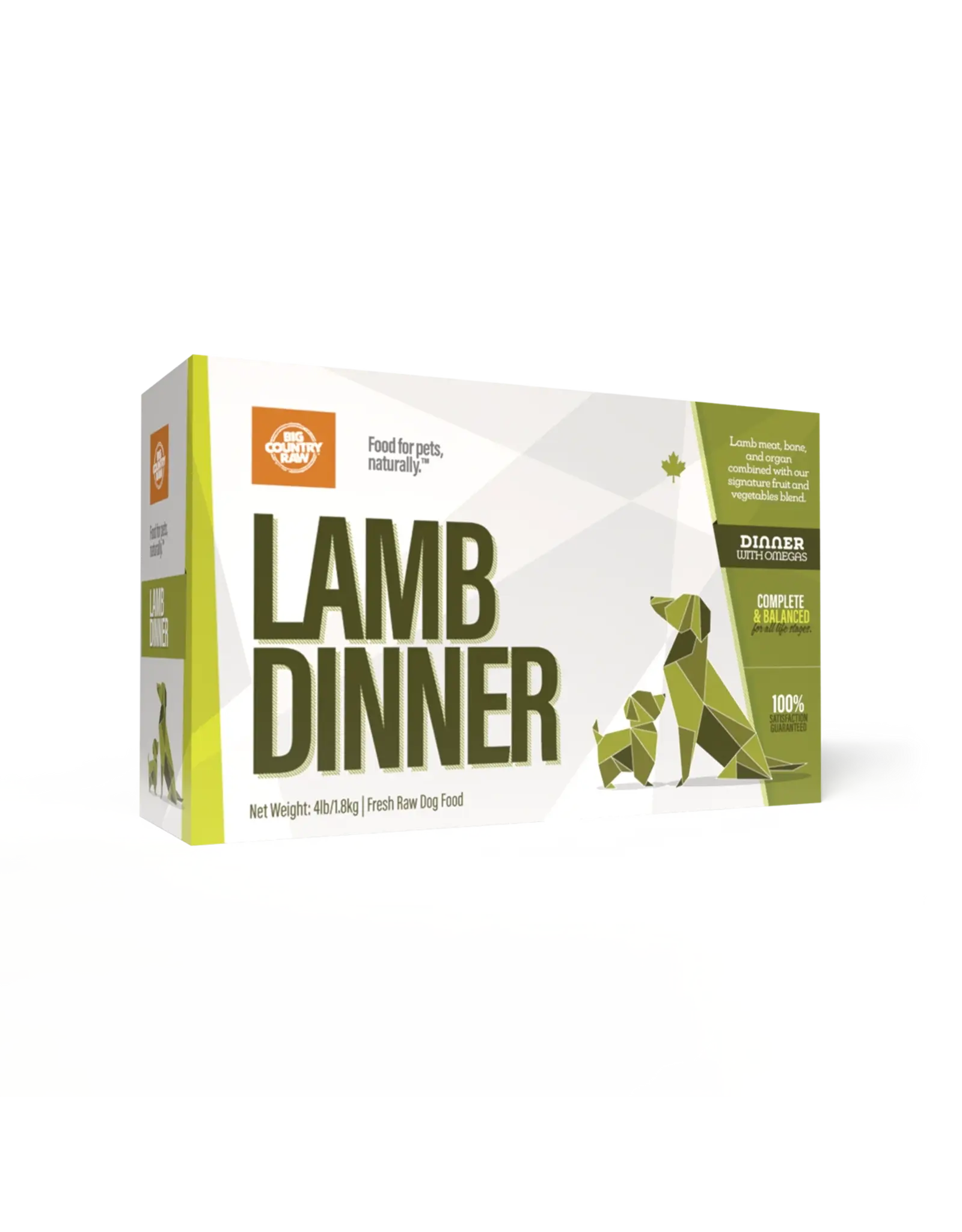 BIG COUNTRY RAW BIG COUNTRY RAW LAMB DINNER 4LB