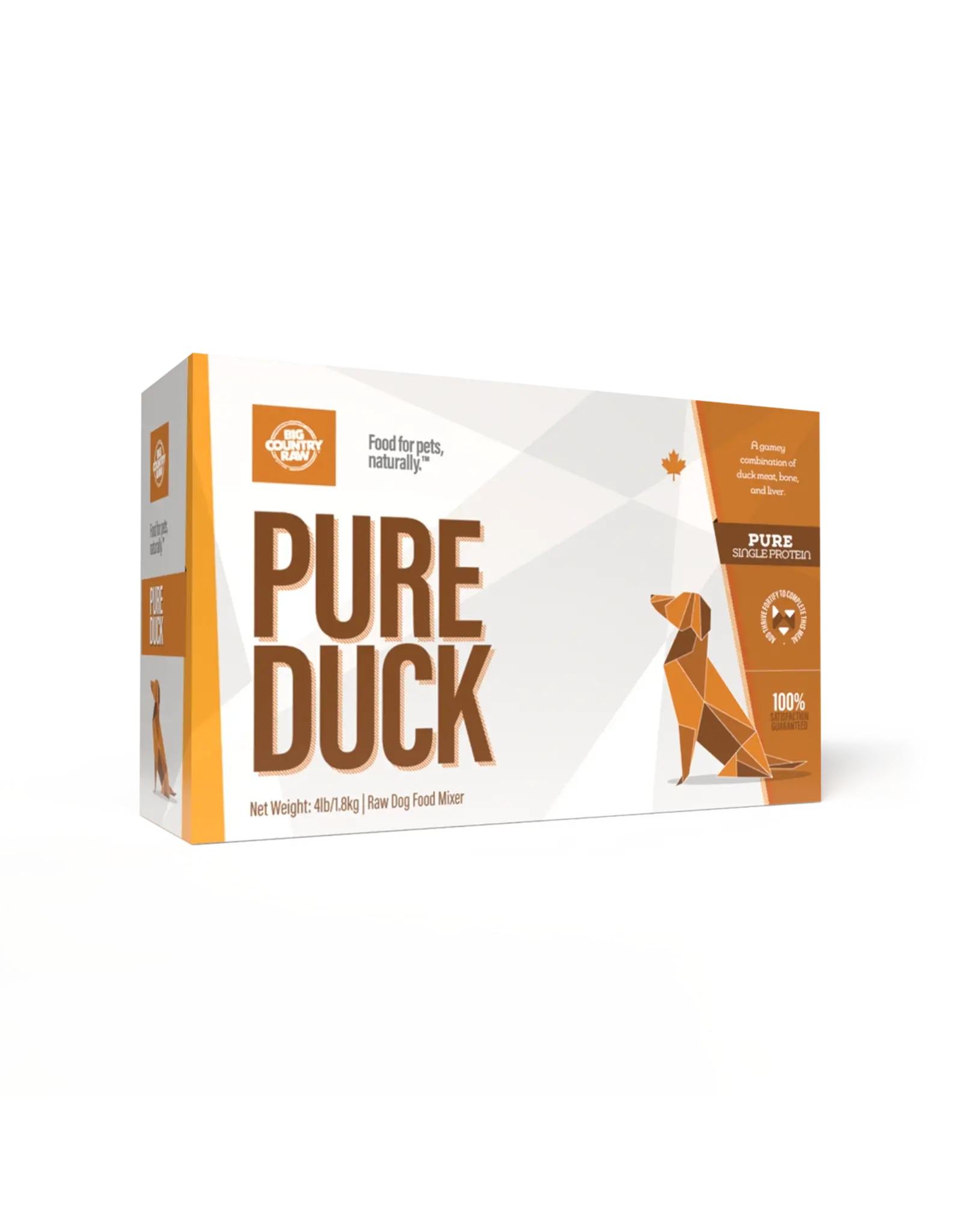 BIG COUNTRY RAW BIG COUNTRY RAW PURE DUCK 4LB