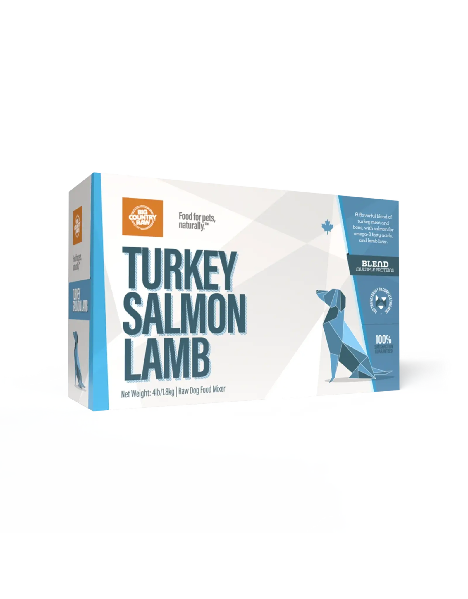 BIG COUNTRY RAW BIG COUNTRY RAW TURKEY SALMON LAMB 4LB