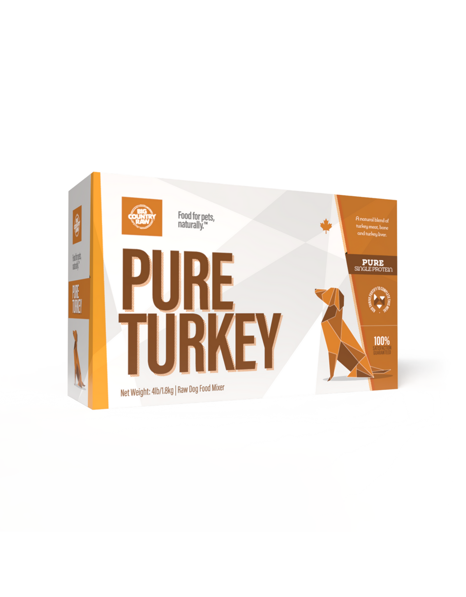 BIG COUNTRY RAW BIG COUNTRY RAW PURE TURKEY 4LB