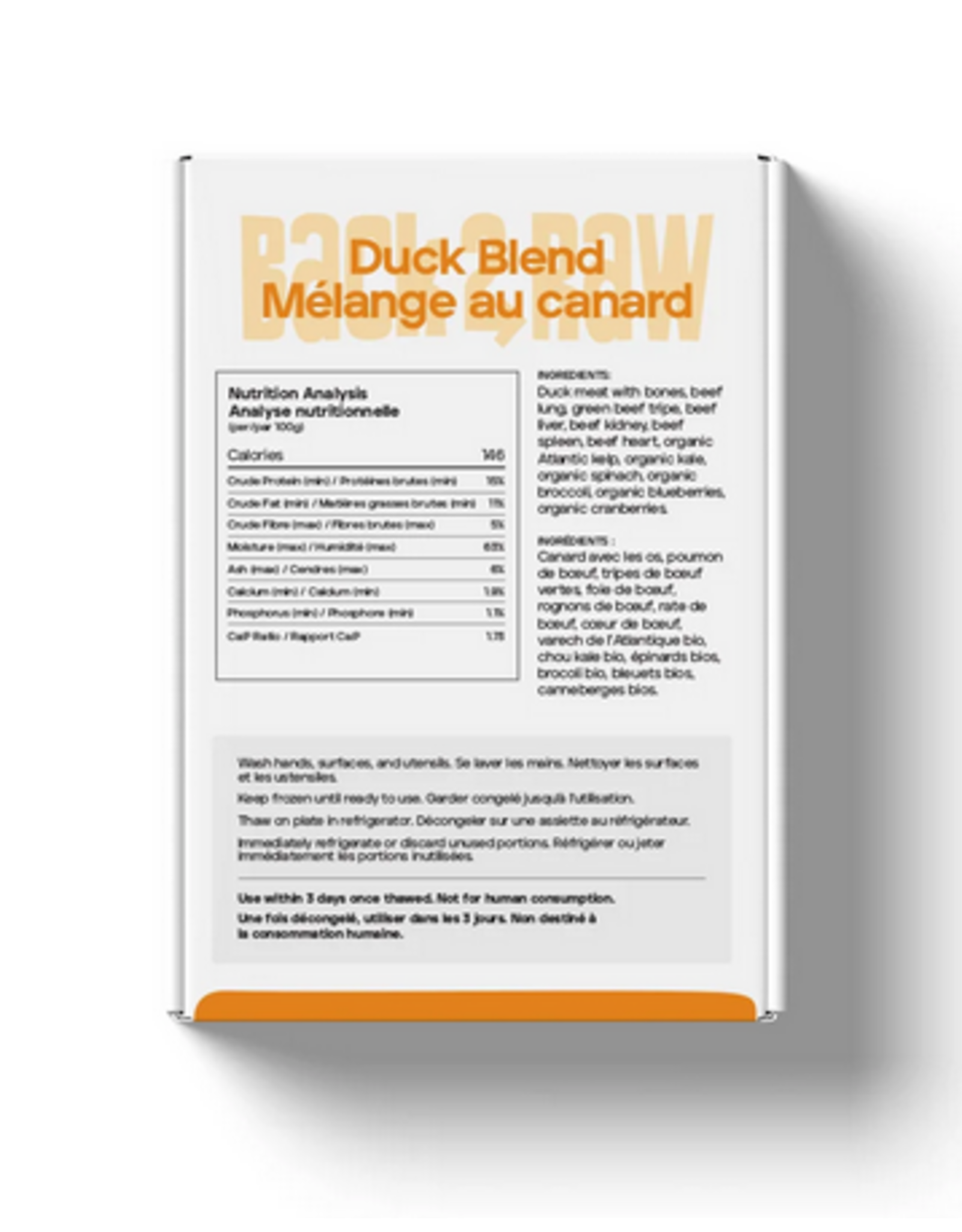 BACK 2 RAW BACK2RAW 4LB DUCK