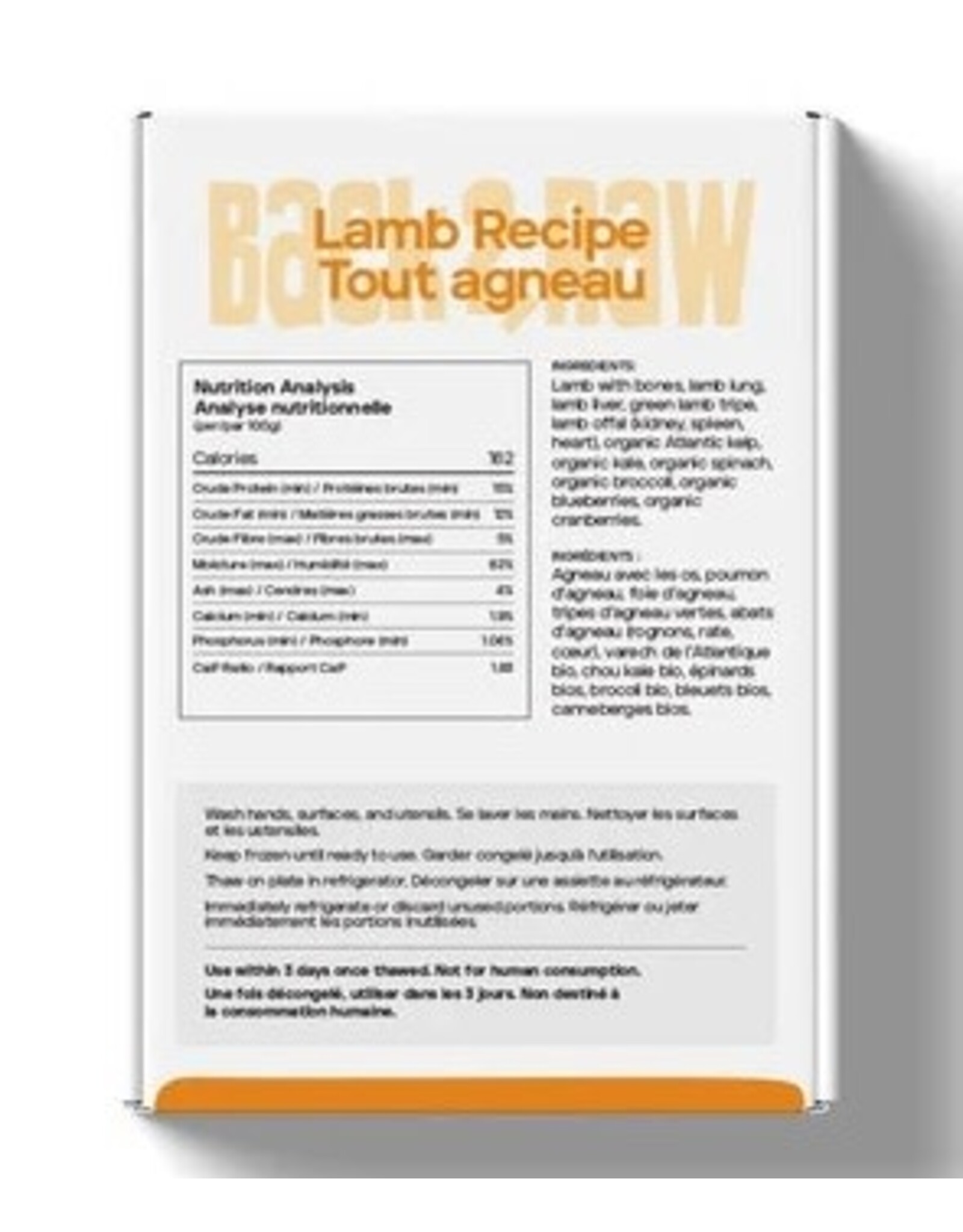 BACK 2 RAW BACK2RAW 4LB LAMB