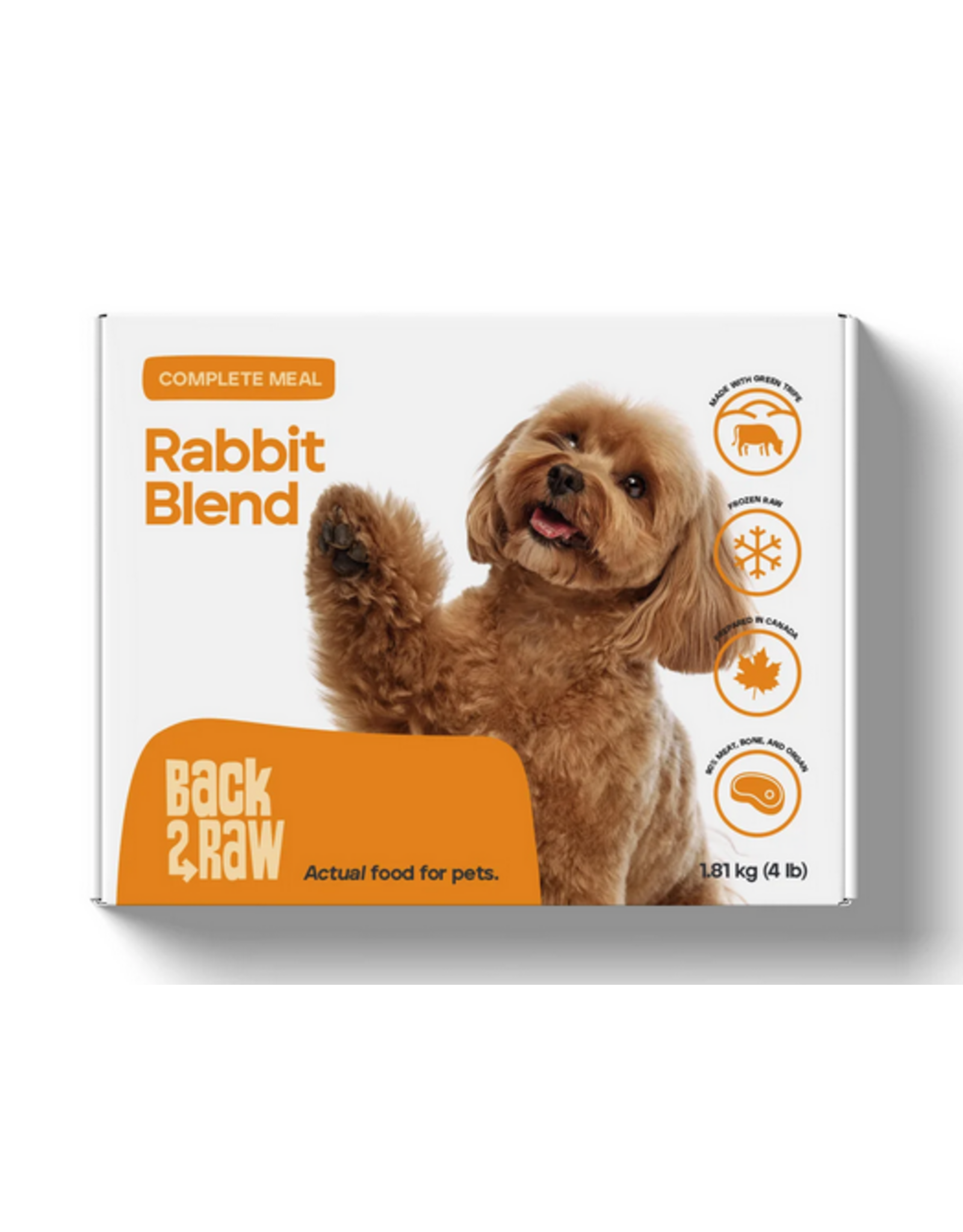 BACK 2 RAW BACK2RAW RABBIT 4LB