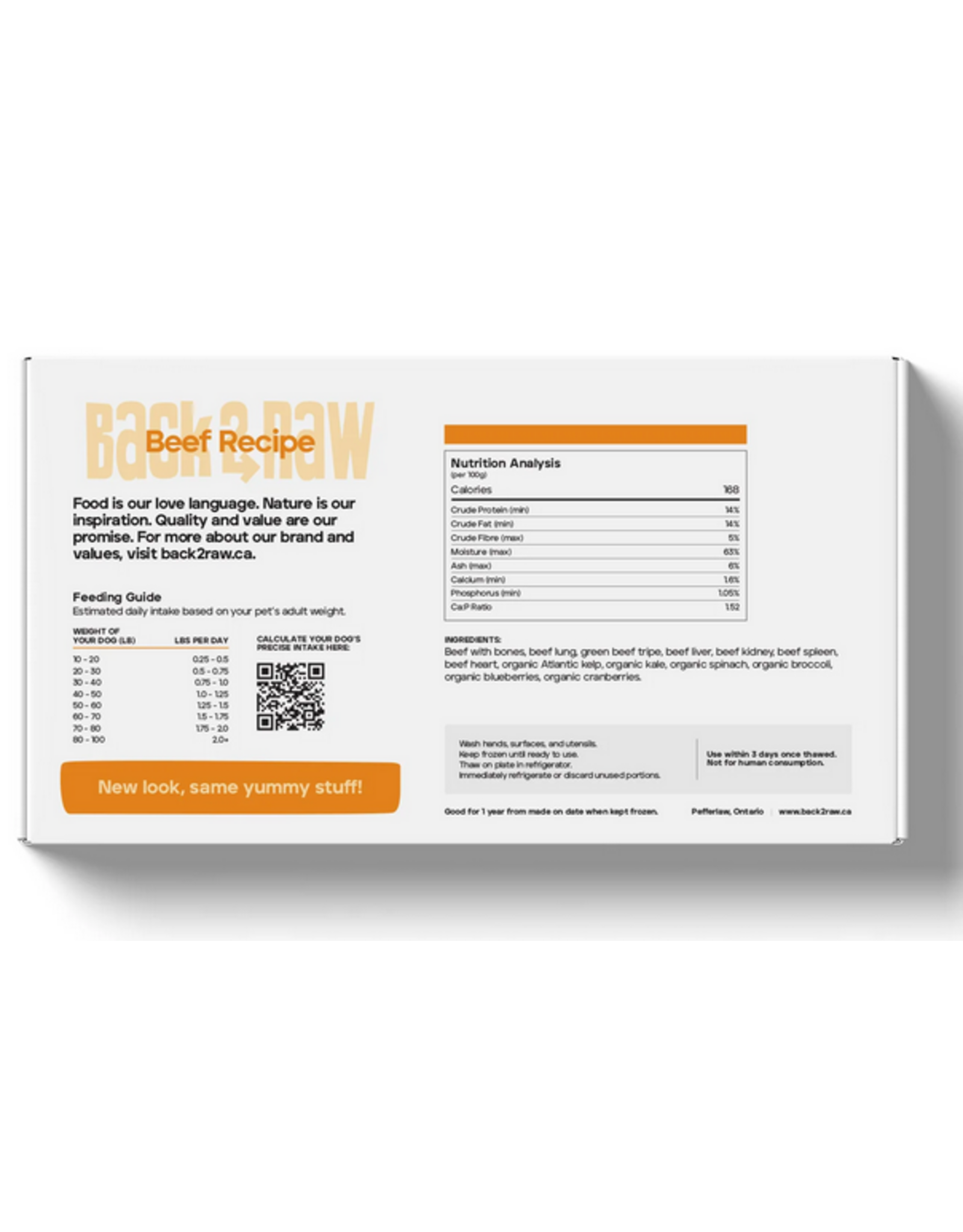 BACK 2 RAW BACK2RAW BEEF 12LB