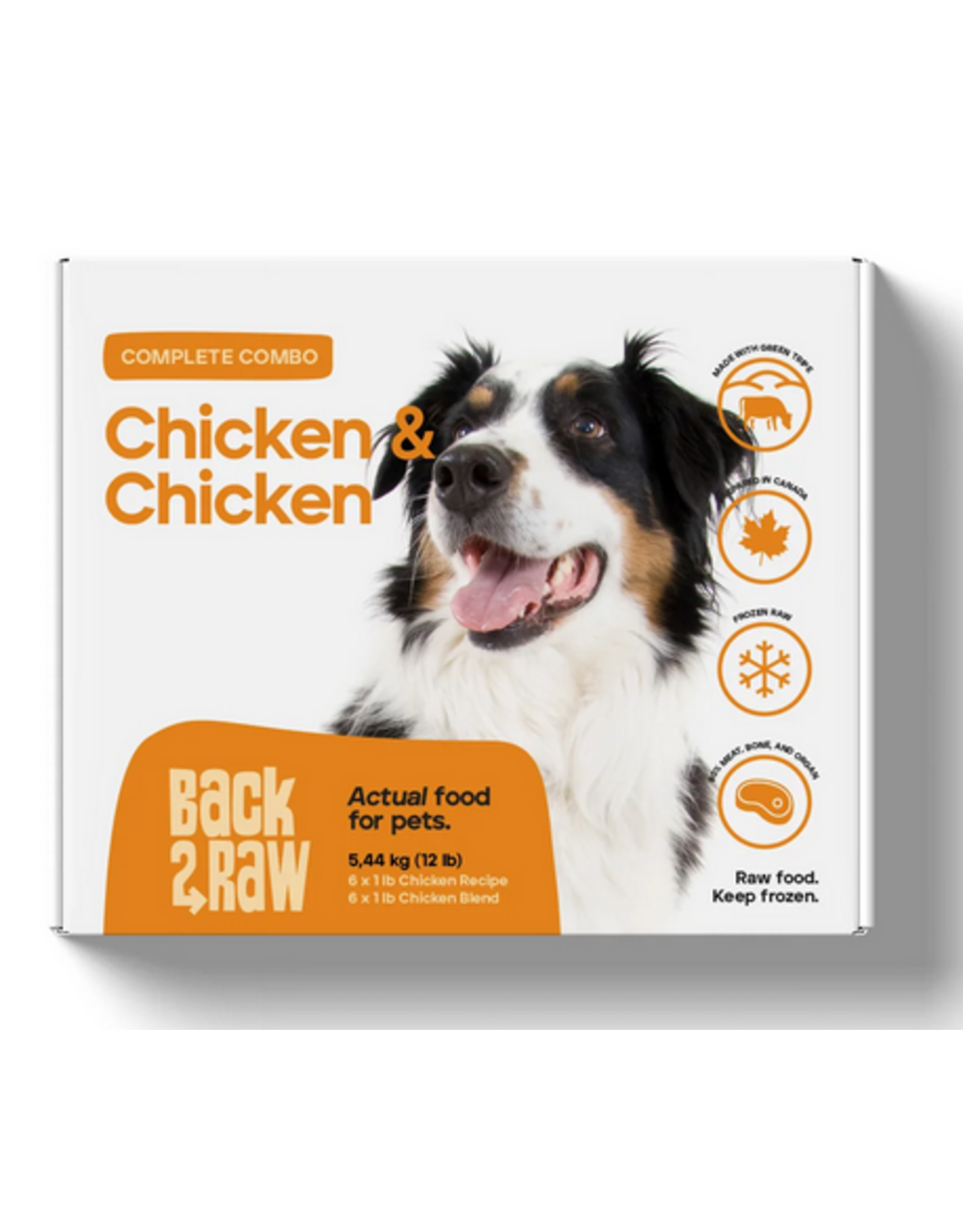 BACK 2 RAW BACK2RAW CHICKEN 12LB
