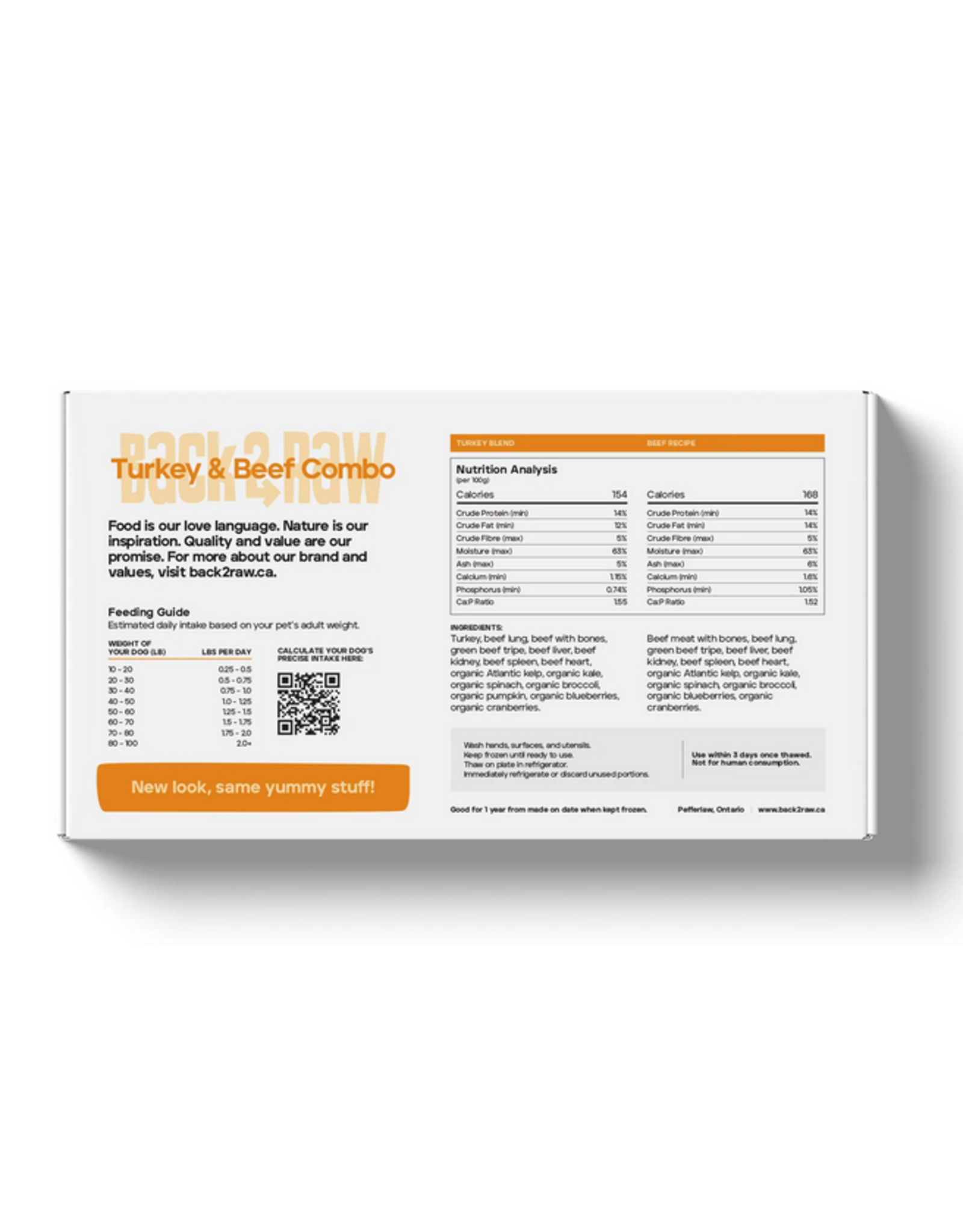 BACK 2 RAW BACK2RAW TURKEY/BEEF 12LB