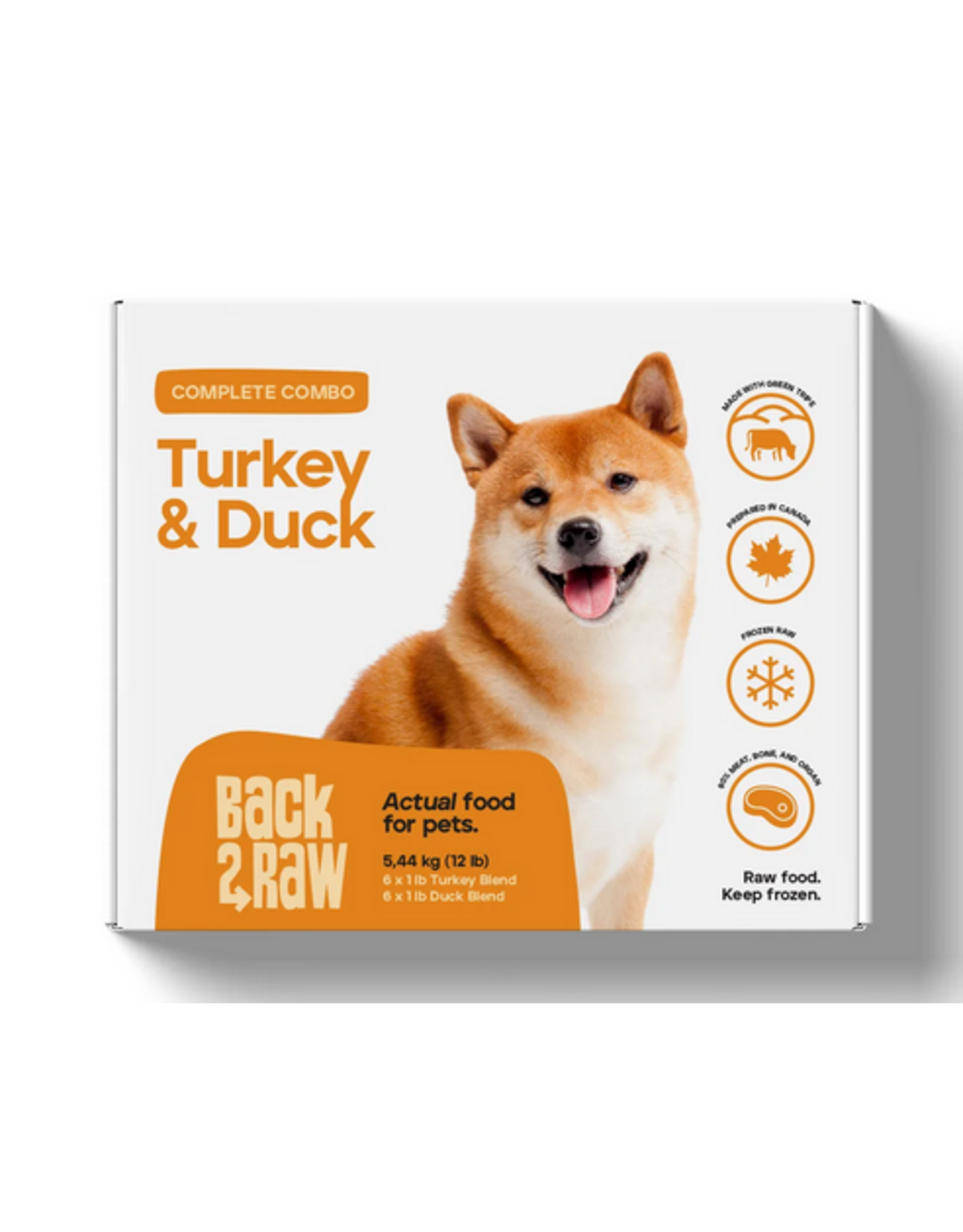 BACK 2 RAW BACK2RAW TURKEY/DUCK 12LB