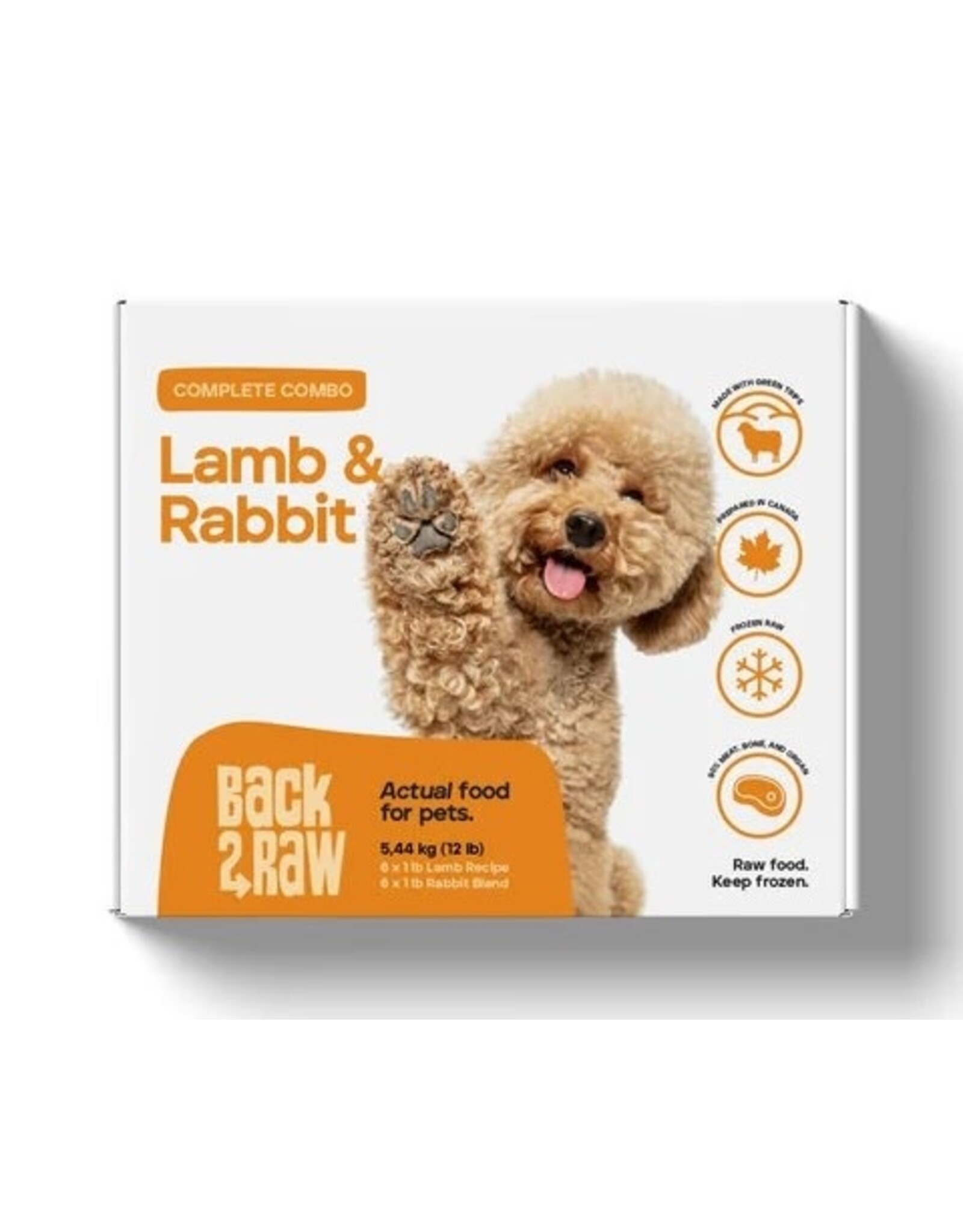 BACK 2 RAW BACK2RAW LAMB/RABBIT 12LB