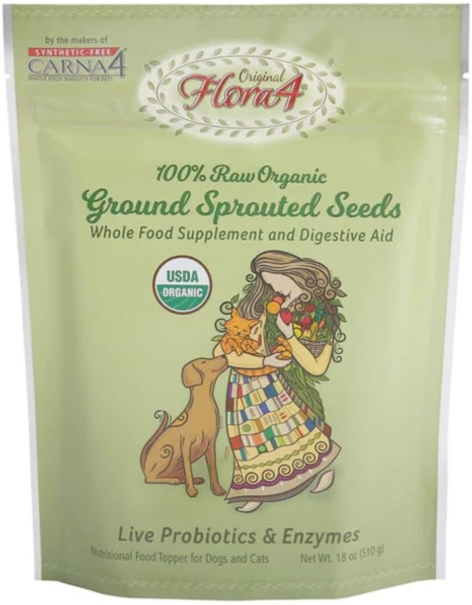CARNA4 CARNA4 FLORA4 SPROUTED SEEDS ORIGINAL POUCH