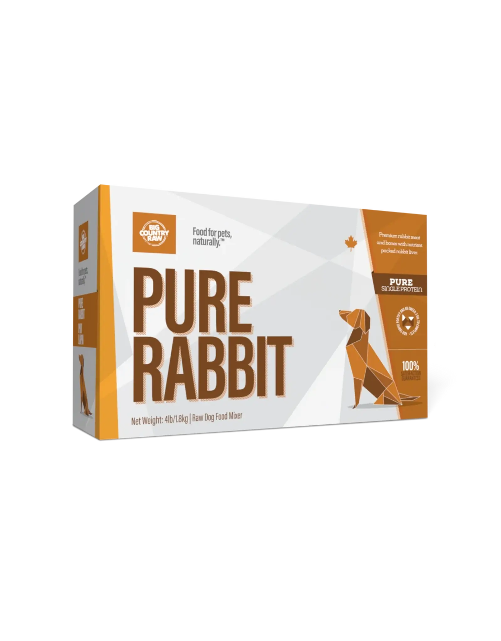 BIG COUNTRY RAW BIG COUNTRY RAW PURE RABBIT 4LB