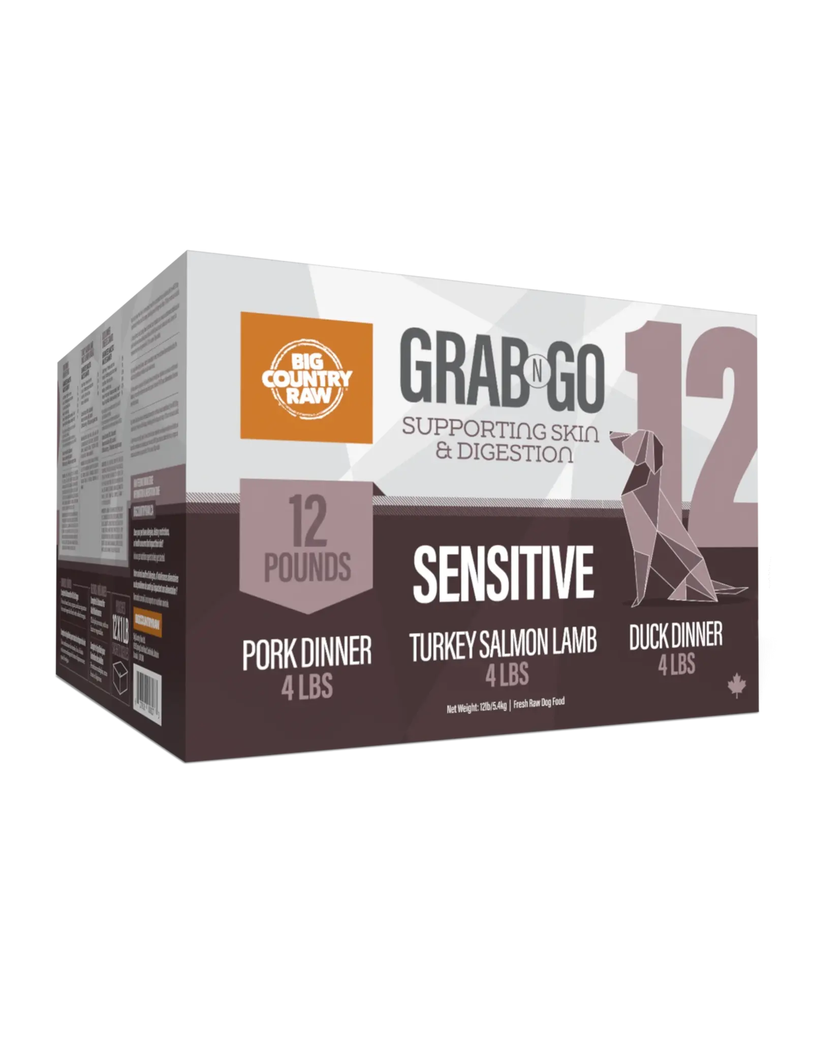 BIG COUNTRY RAW BCR GNG SENSITIVE 12LB