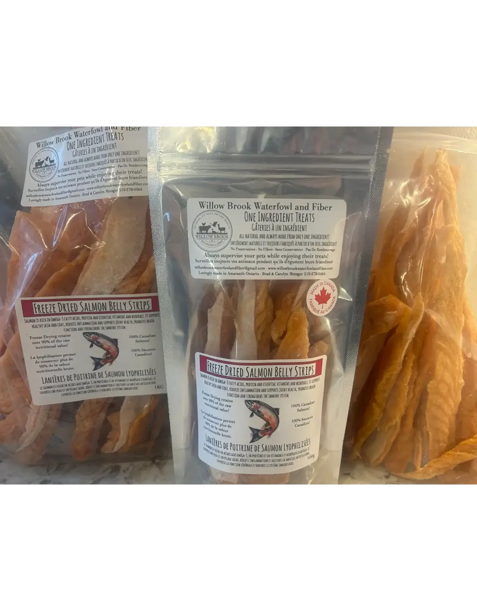 WILLOW BROOK FARM WILLOW BROOK SALMON BELLY STRIPS