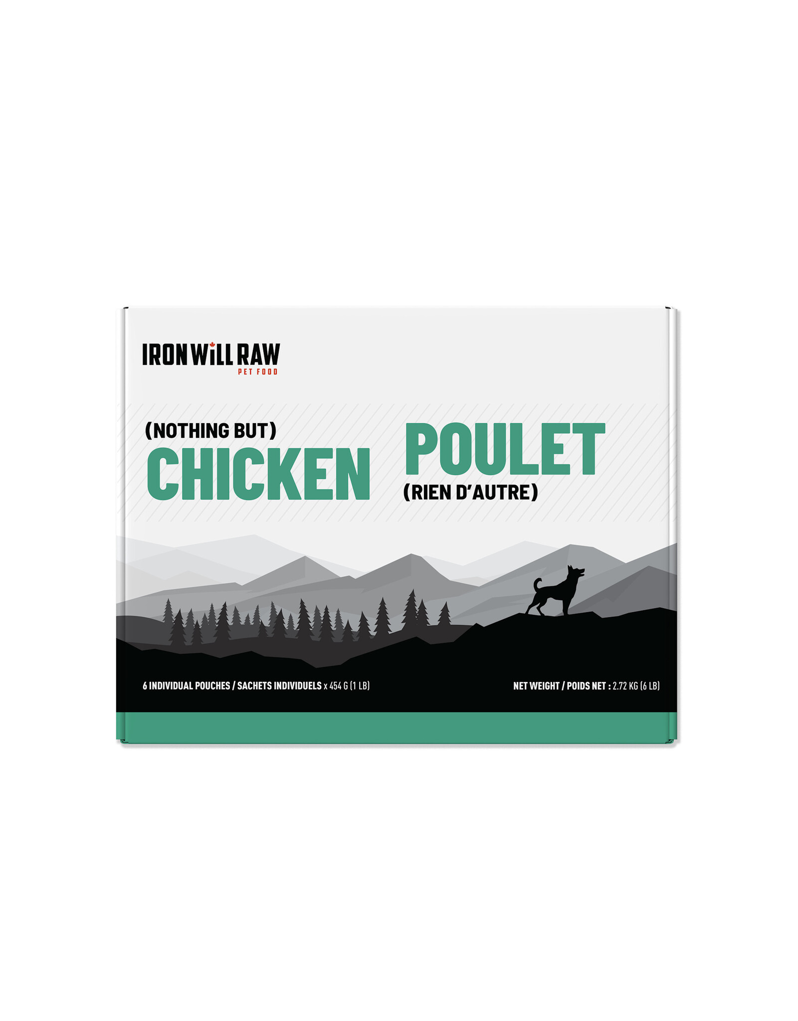 IRON WILL RAW IWR BASIC CHICKEN 6LB