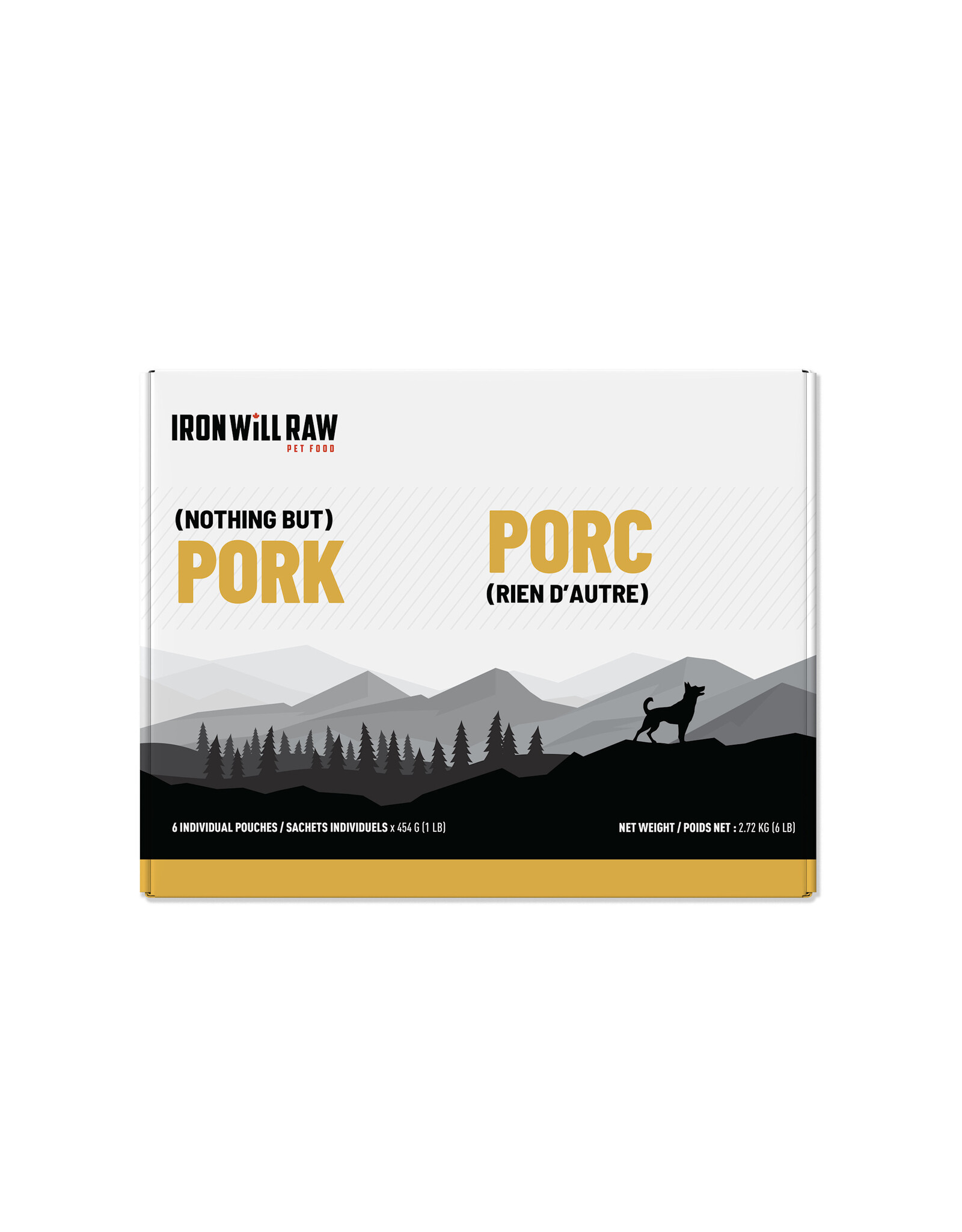 IRON WILL RAW IRON WILL RAW BASIC PORK 6LB
