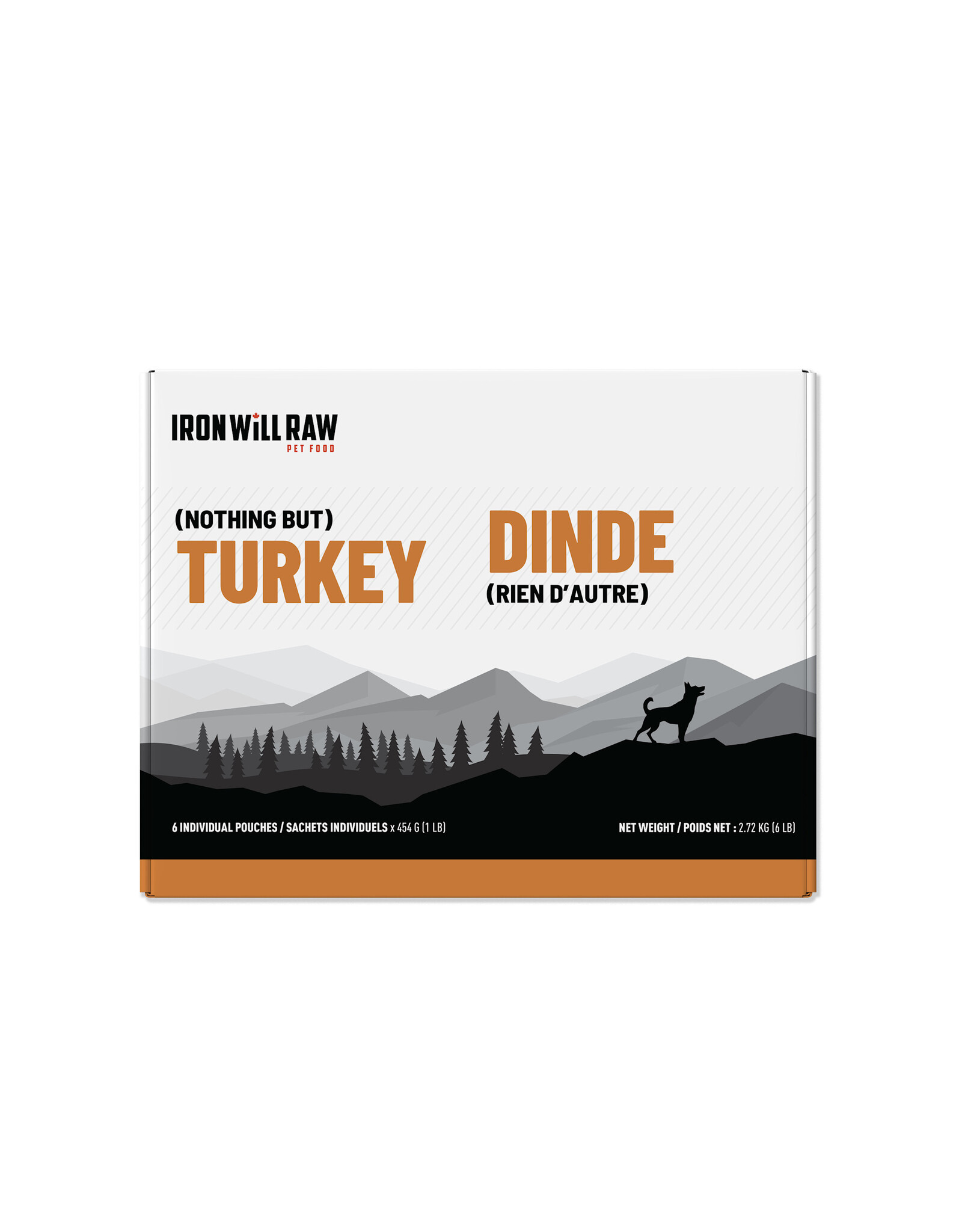 IRON WILL RAW IWR BASIC TURKEY 6LB