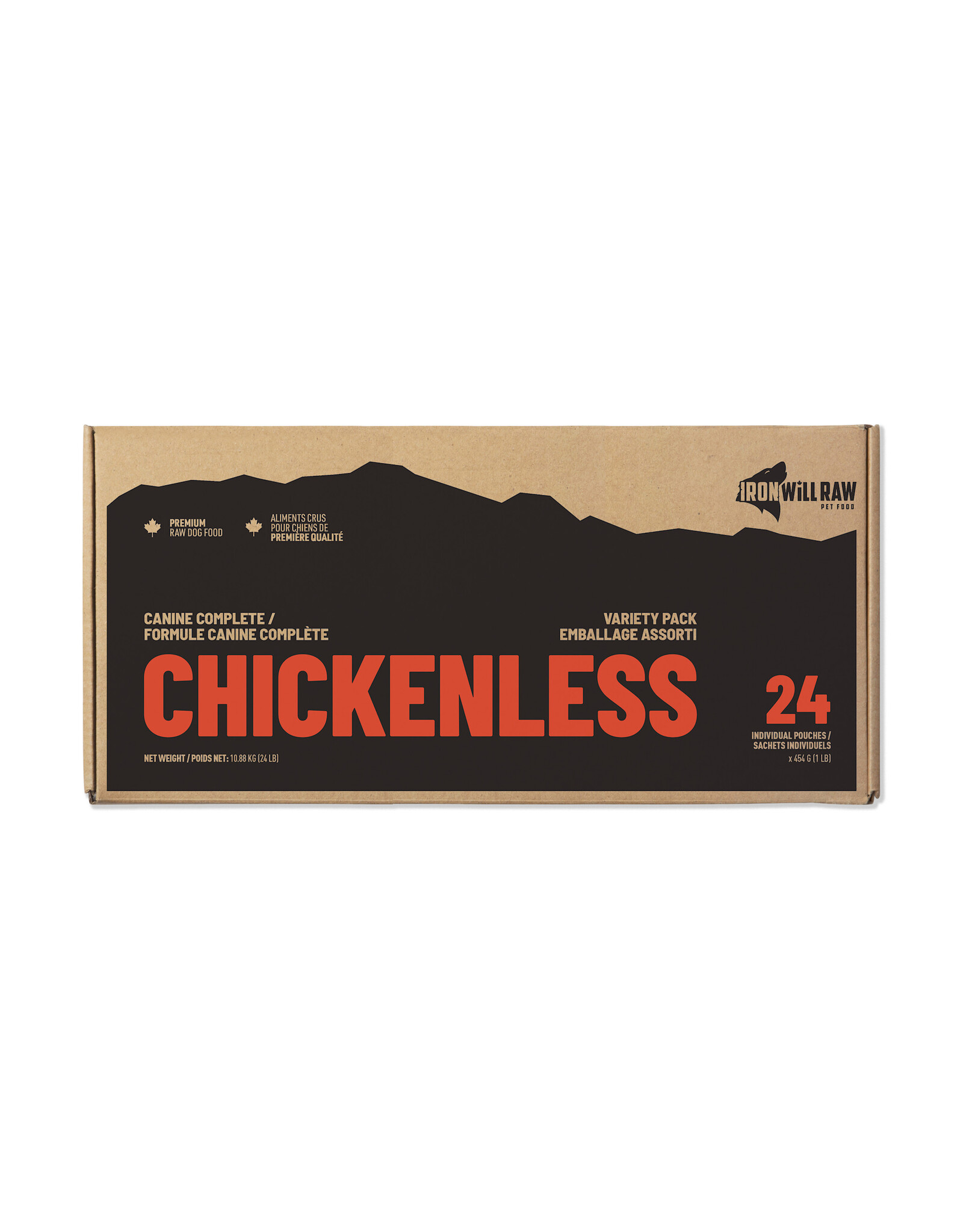 IRON WILL RAW IRON WILL RAW CHICKENLESS FEAST 24LB