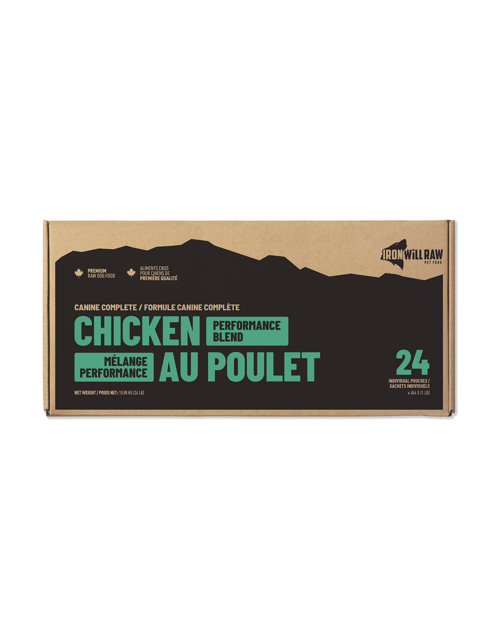 IRON WILL RAW IRON WILL RAW COMPLETE CHICKEN PERFORMANCE BLEND 24LB