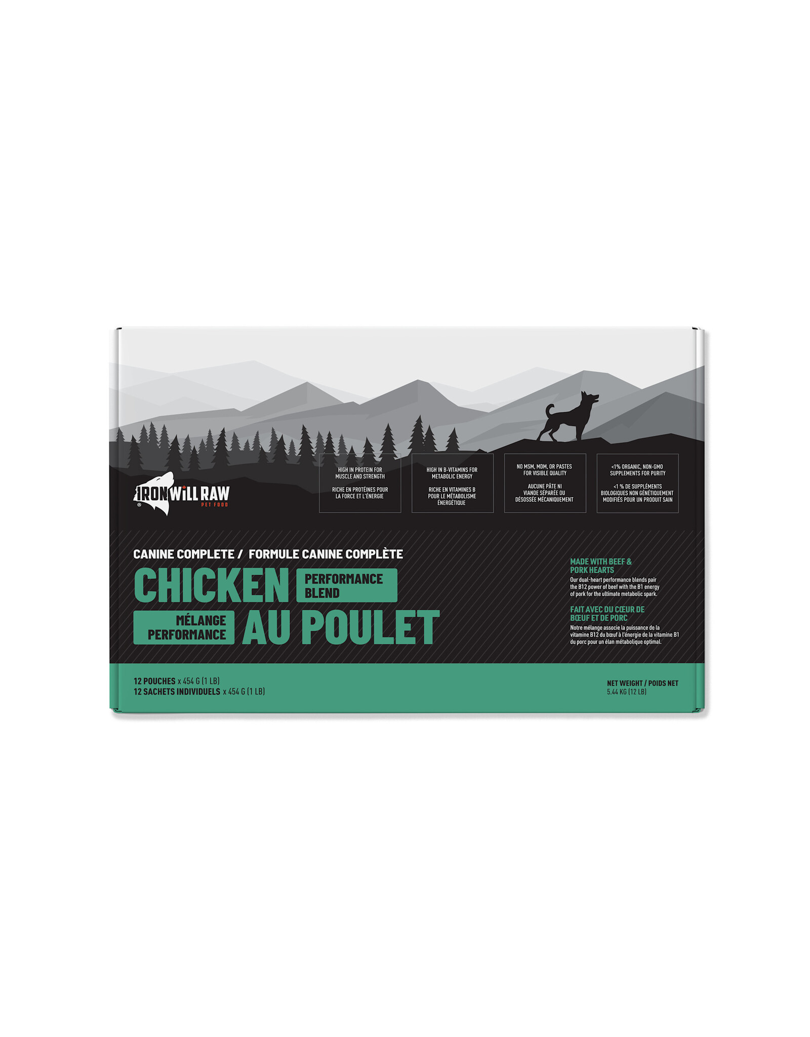 IRON WILL RAW IRON WILL RAW COMPLETE CHICKEN PERFORMANCE BLEND 6LB