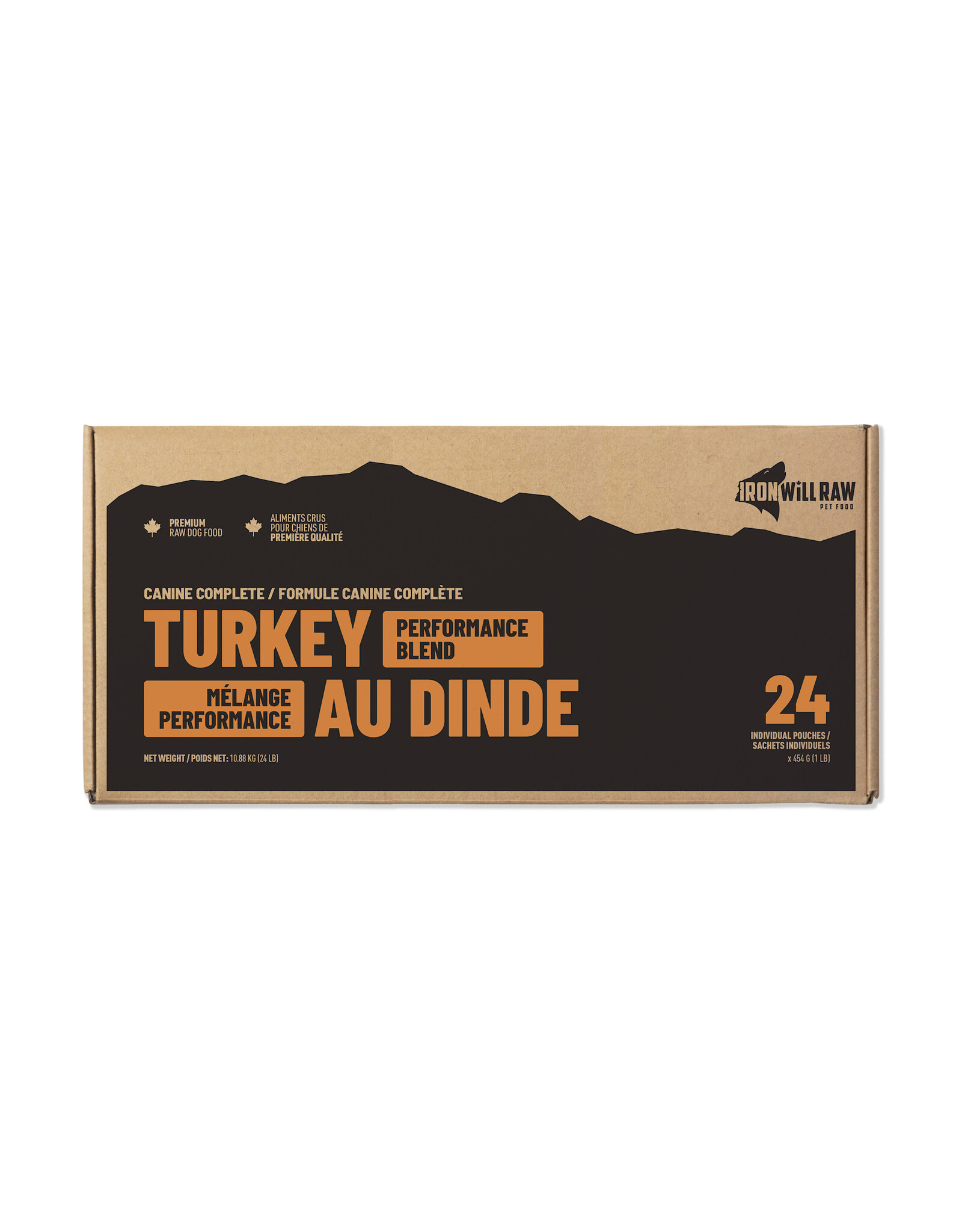 IRON WILL RAW IRON WILL RAW COMPLETE TURKEY PERFORMANCE BLEND 24LB