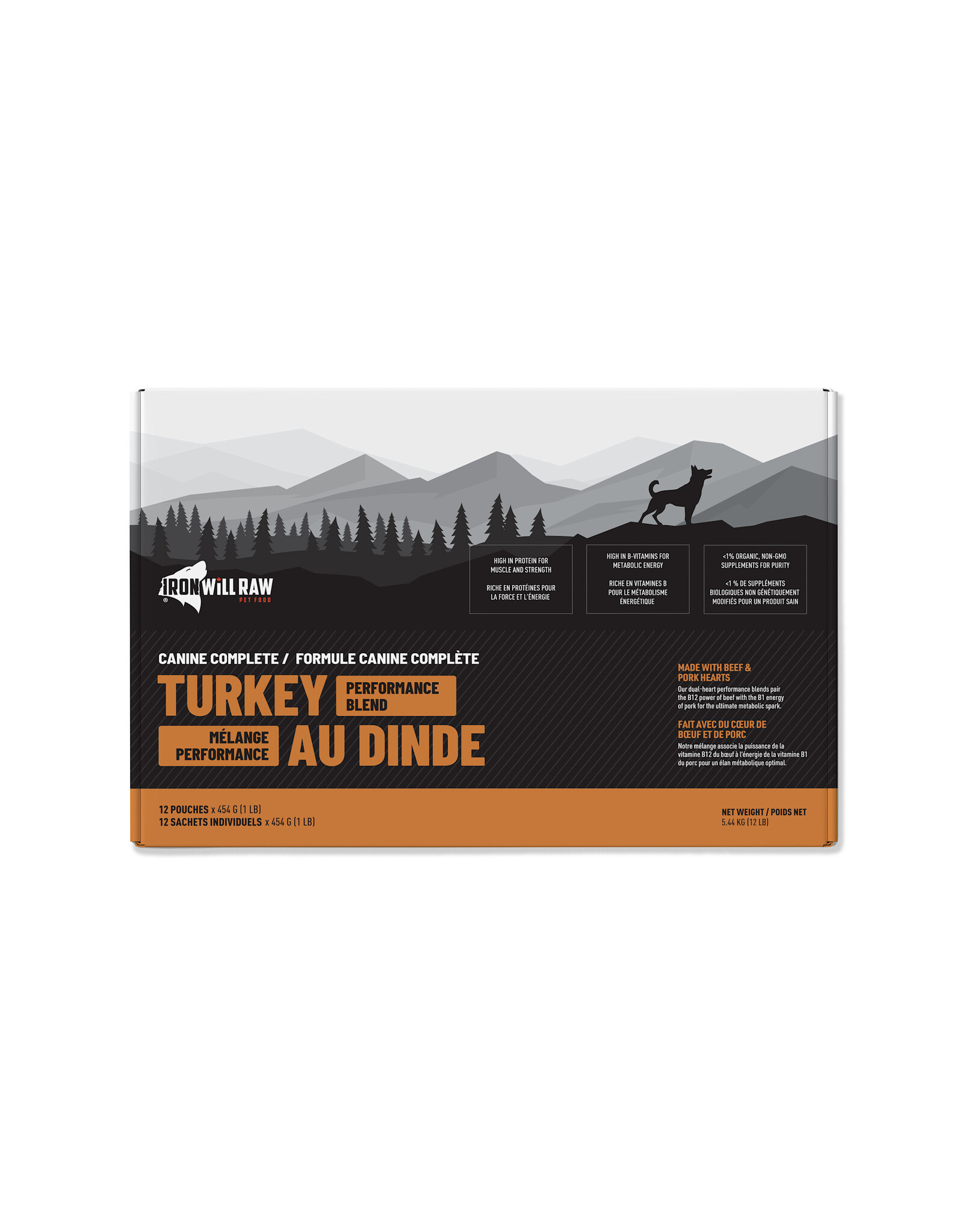 IRON WILL RAW IRON WILL RAW COMPLETE TURKEY PERFORMANCE BLEND 6LB