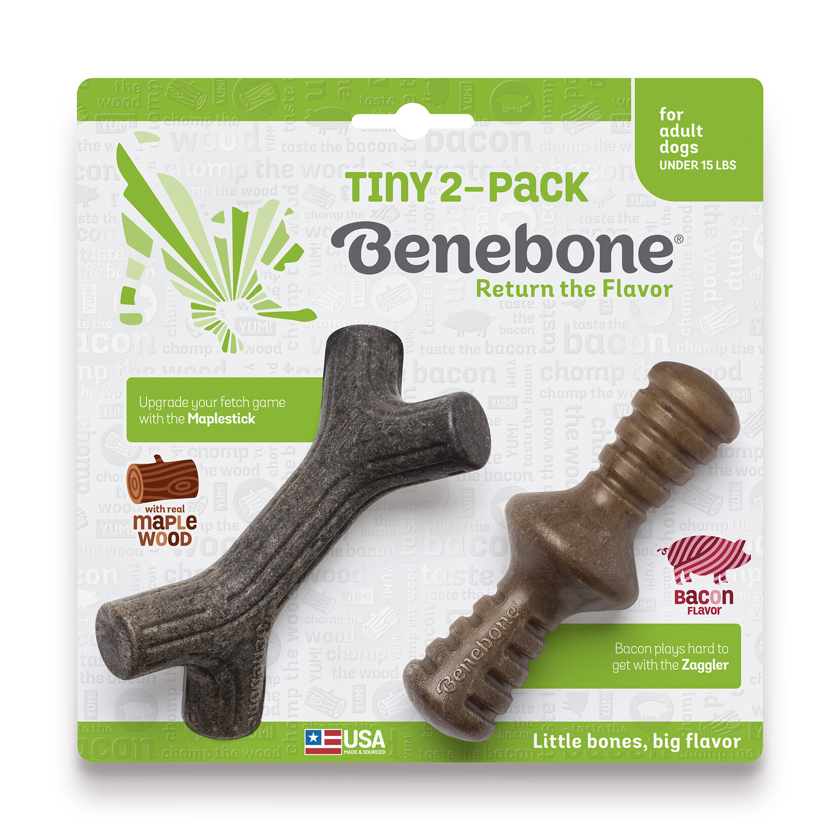 Benebone Benebone Tiny 2-Pack Maplestick & Zaggler