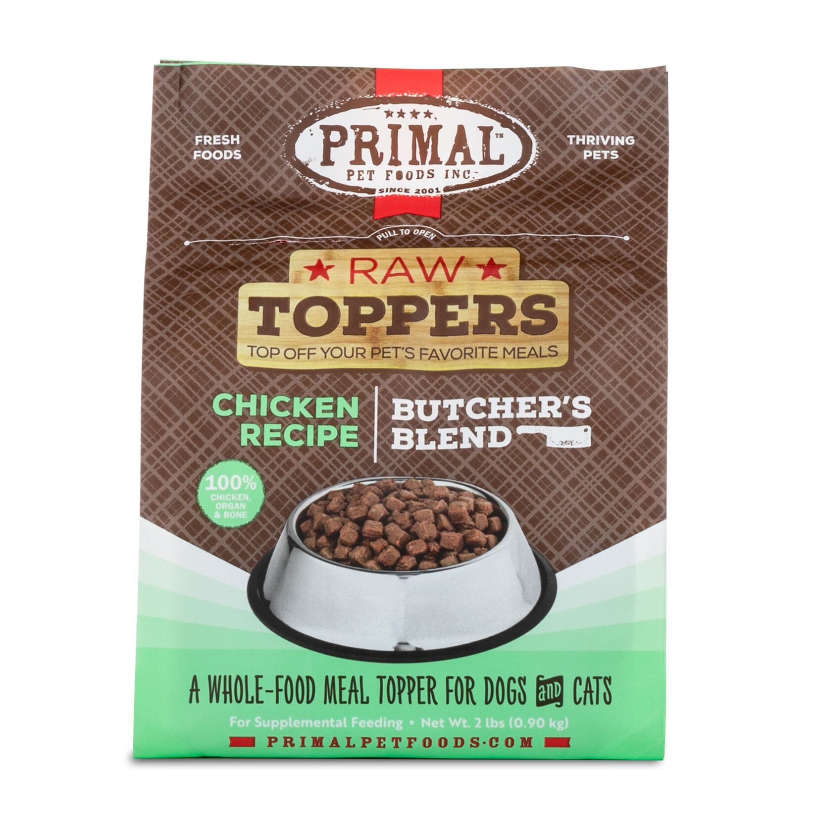 Primal Pet Foods Raw Toppers - Butcher's Blend Chicken (*Frozen Products for In-Store Pickup Only. *)
