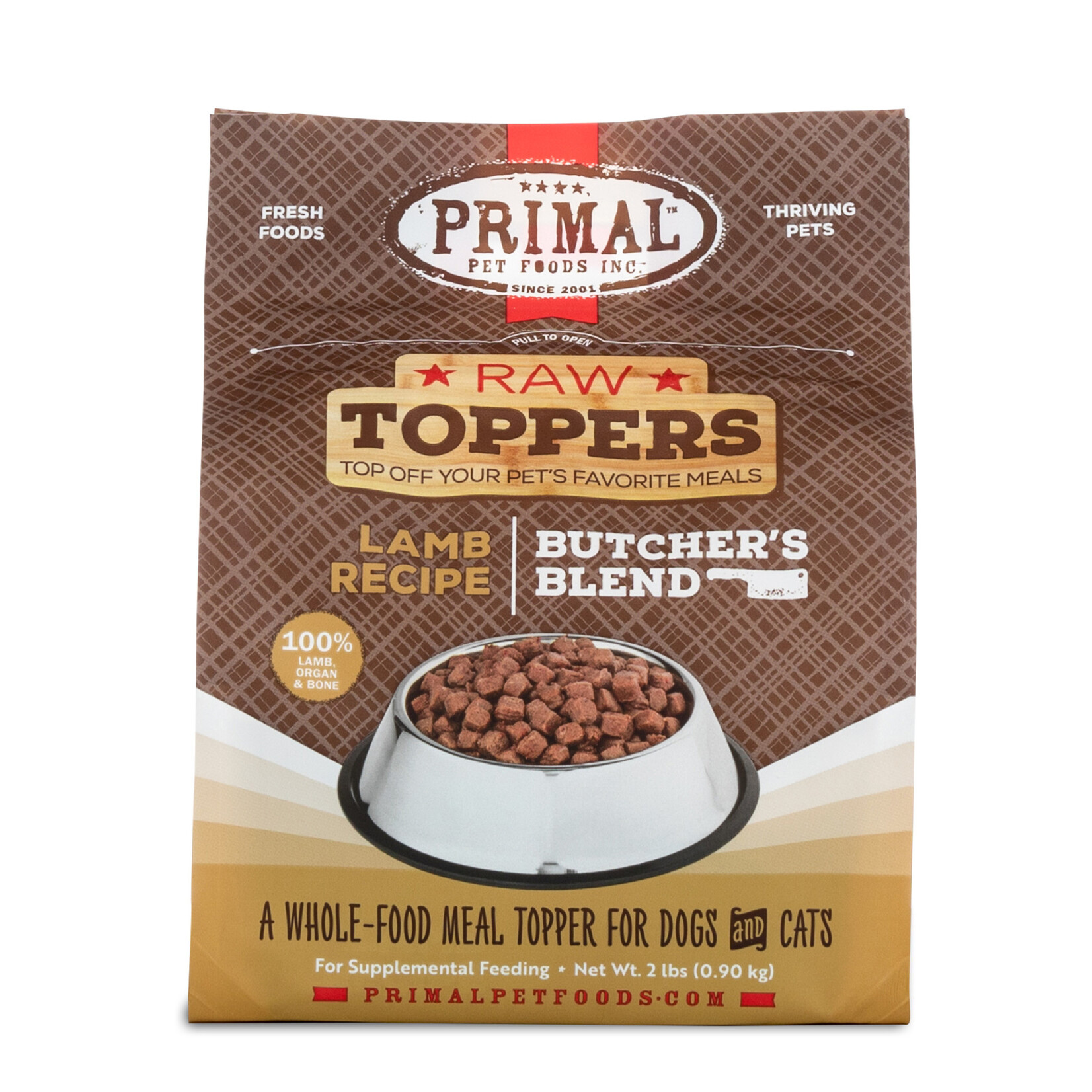 Primal Pet Foods Raw Toppers - Butcher's Blend Lamb (*Frozen Products for In-Store Pickup Only. *)