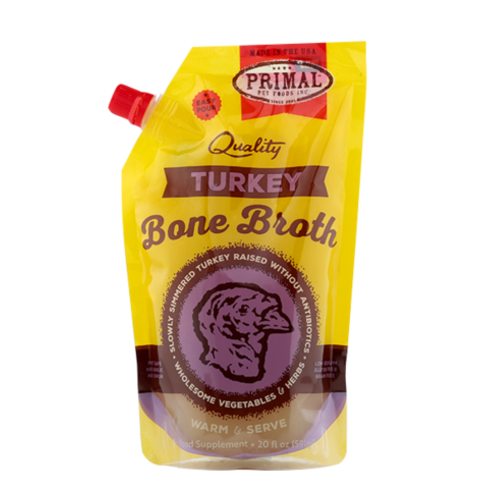 Primal Pet Foods Frozen Turkey Bone Broth for Cats & Dogs (*Frozen Products for In-Store Pickup Only. *)