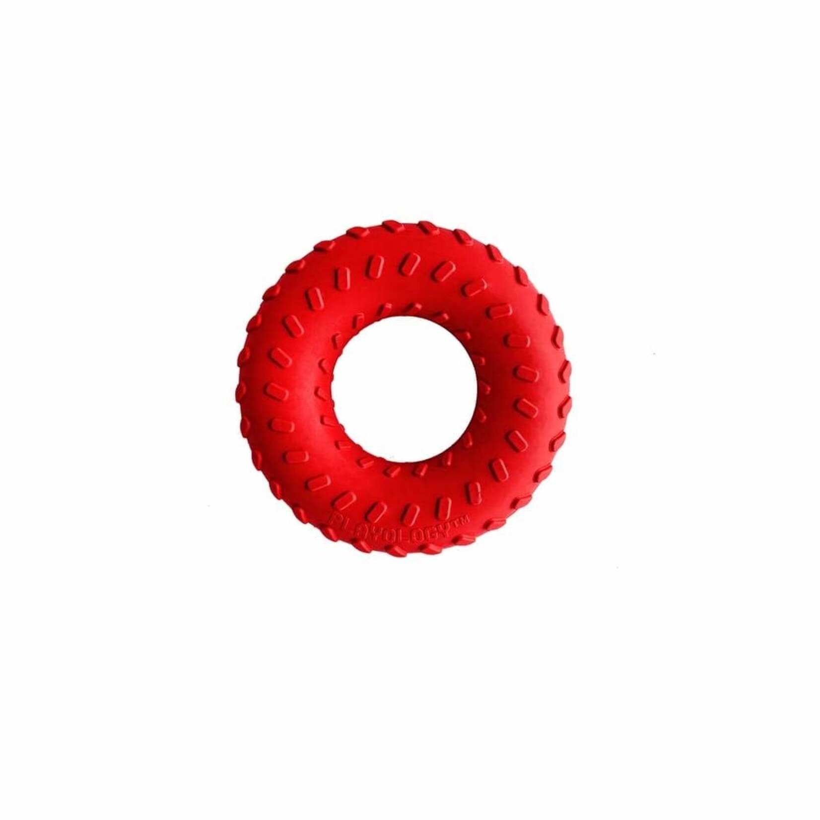 PLAYOLOGY Scented Dual Layer Ring Dog Toy, Medium, Peanut Butter