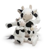 HuggleHounds Cow Knottie Plush Toy