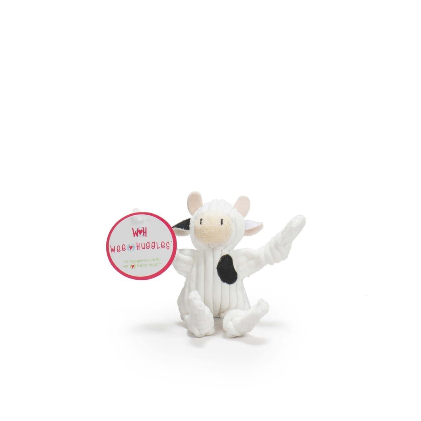 HuggleHounds Cow Knottie Plush Toy