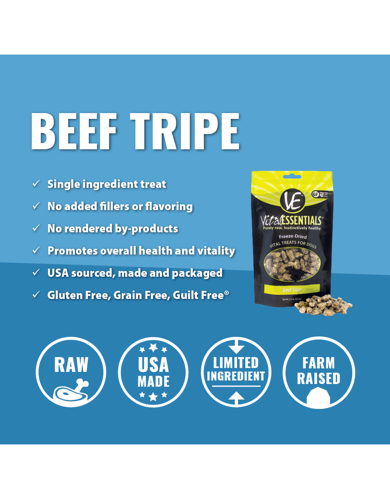 Vital Essentials Beef Tripe Freeze-Dried Grain Free Treats